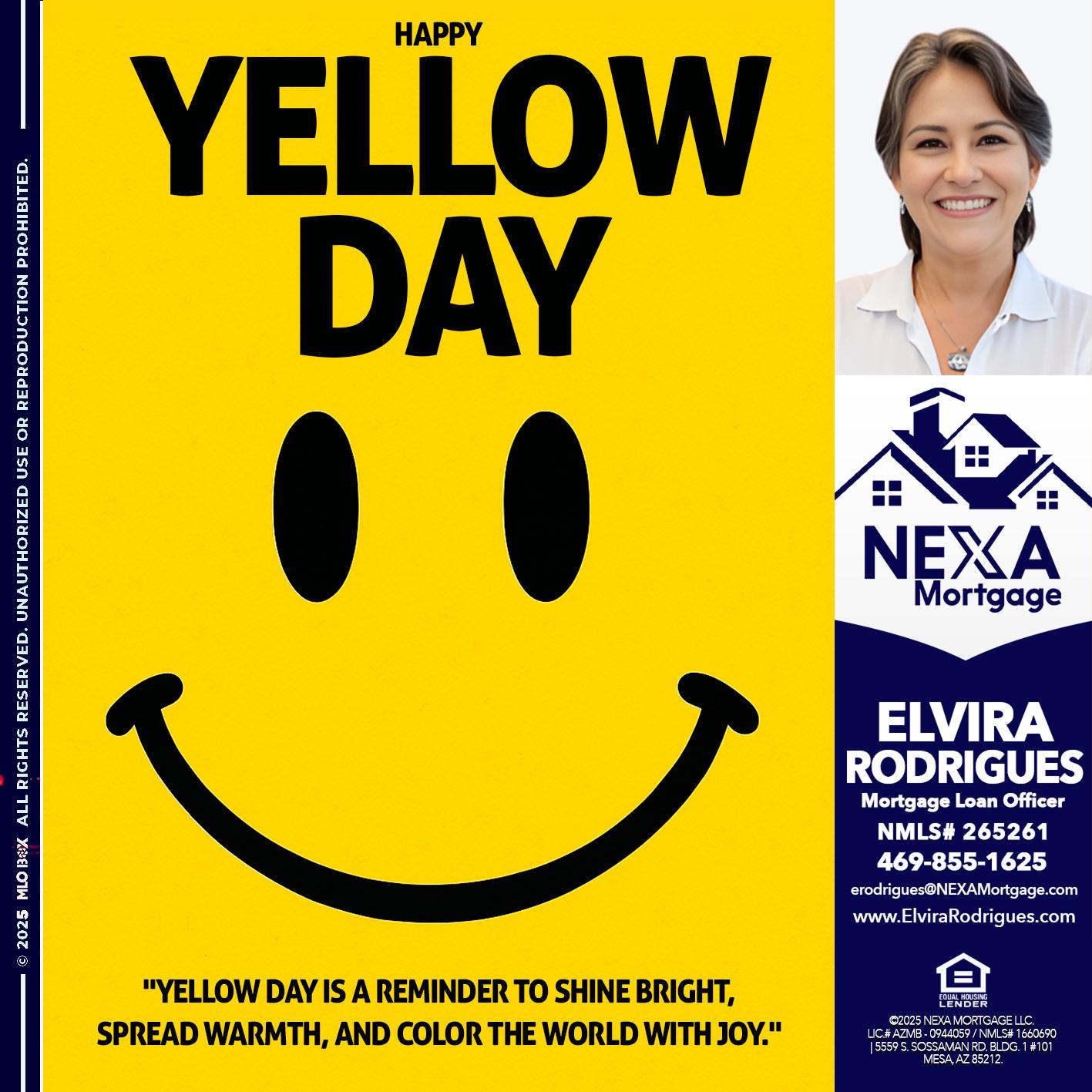 YELLOW DAY - Elvira Rodrigues -Mortgage Loan Officer