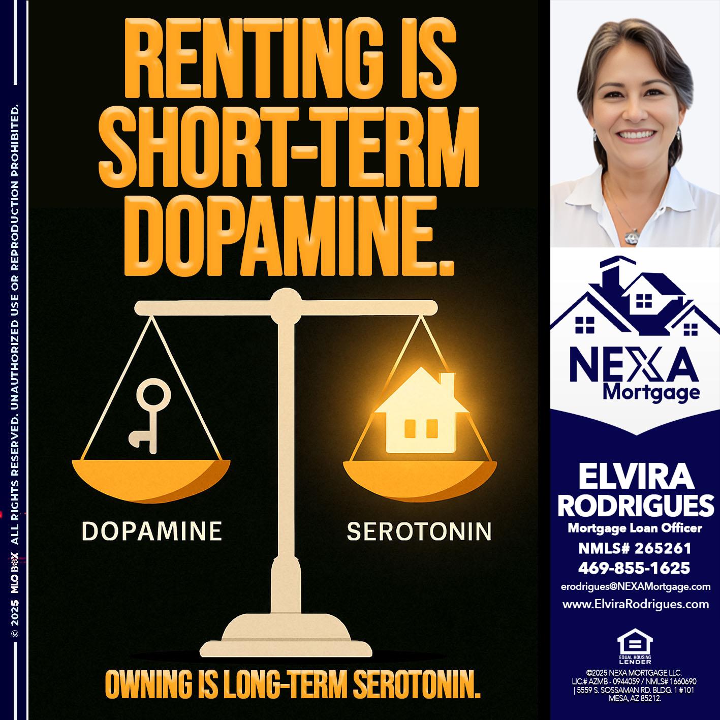 RENTING IS SHORT TERM - Elvira Rodrigues -Mortgage Loan Officer