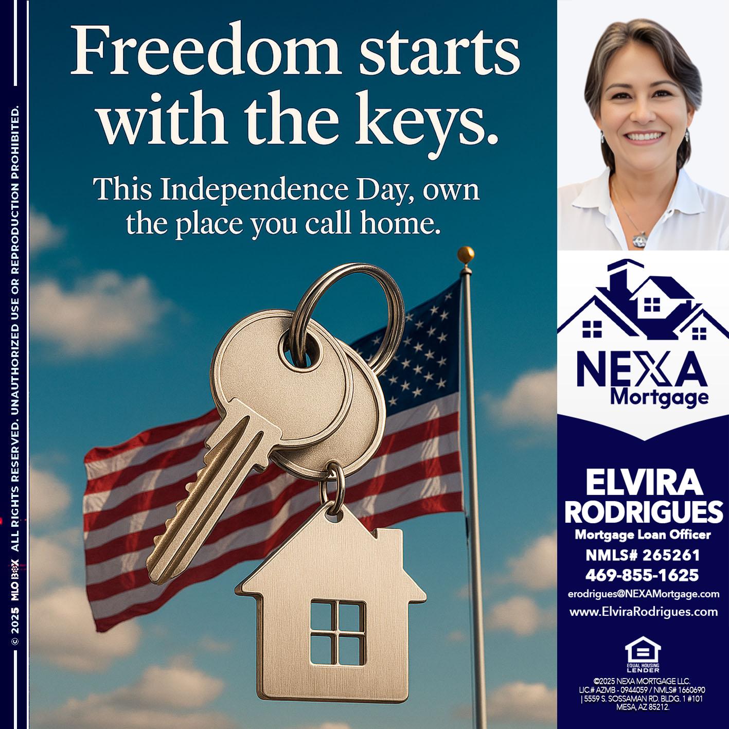 FREEDOM STARTS - Elvira Rodrigues -Mortgage Loan Officer