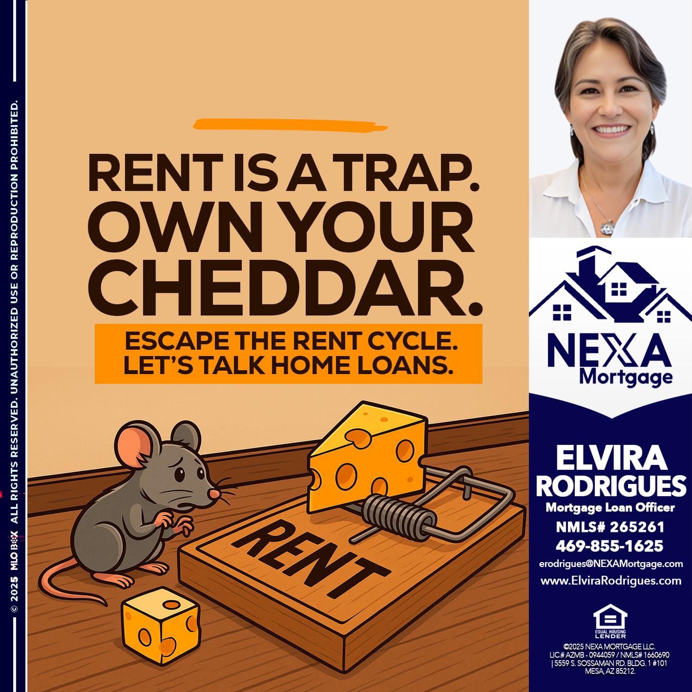 RENT IS TRAP - Elvira Rodrigues -Mortgage Loan Officer