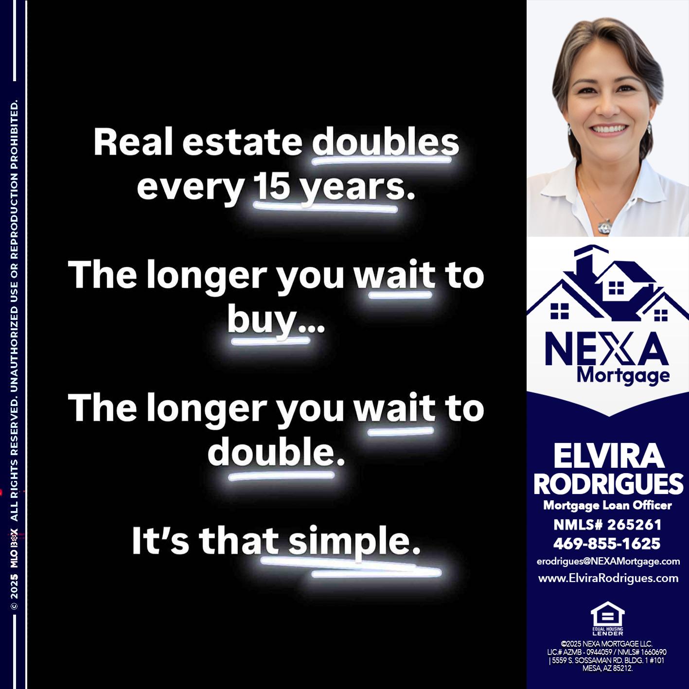 REAL ESTATE - Elvira Rodrigues -Mortgage Loan Officer