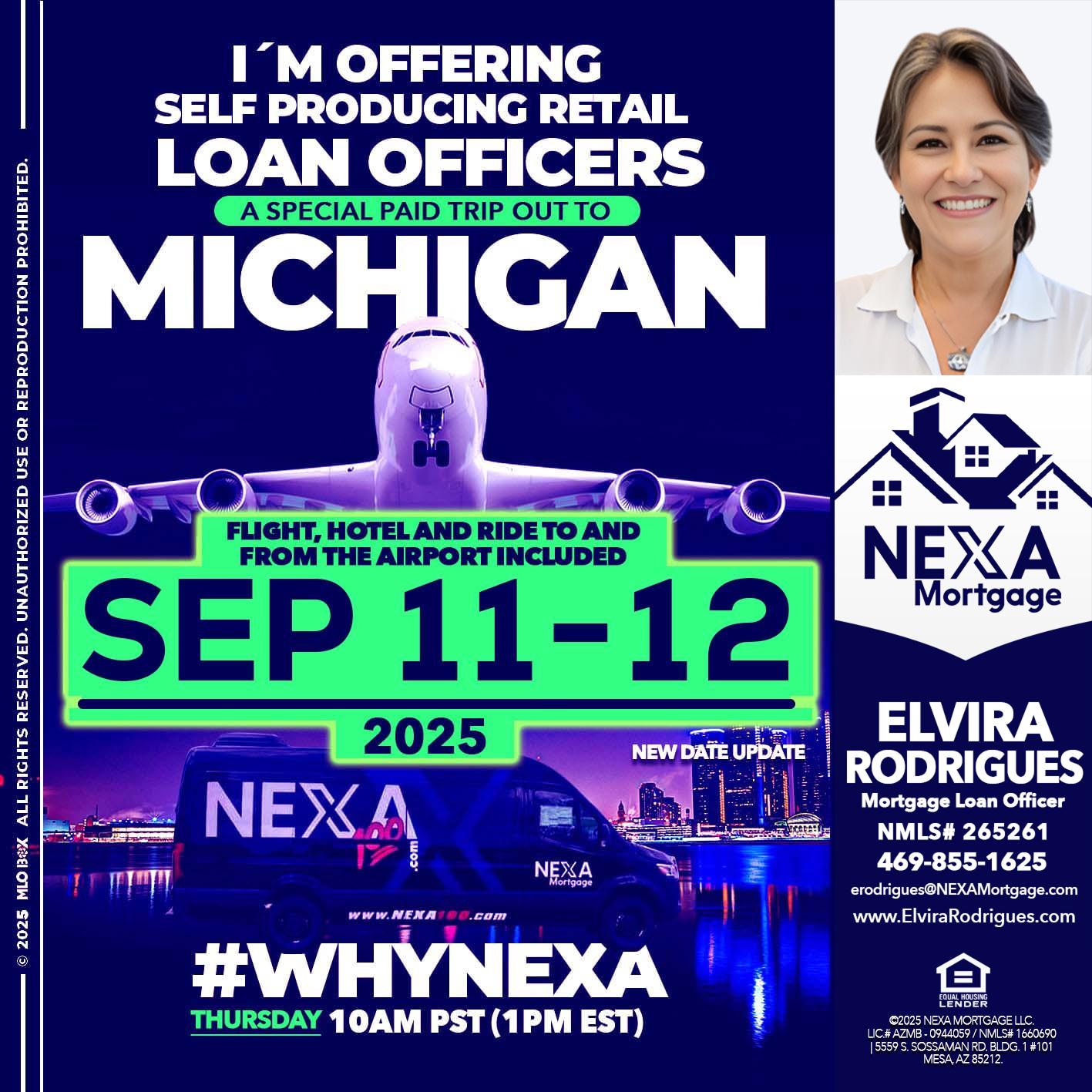 MICHIGAN TRIP - Elvira Rodrigues -Mortgage Loan Officer