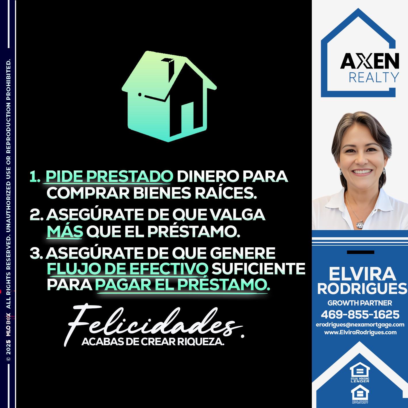 BORROW MONEY - Elvira Rodrigues -Mortgage Loan Officer