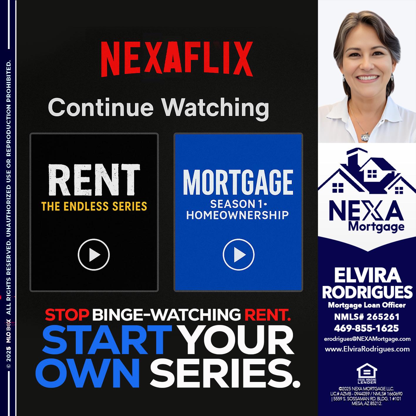 NEXAFLIX - Elvira Rodrigues -Mortgage Loan Officer