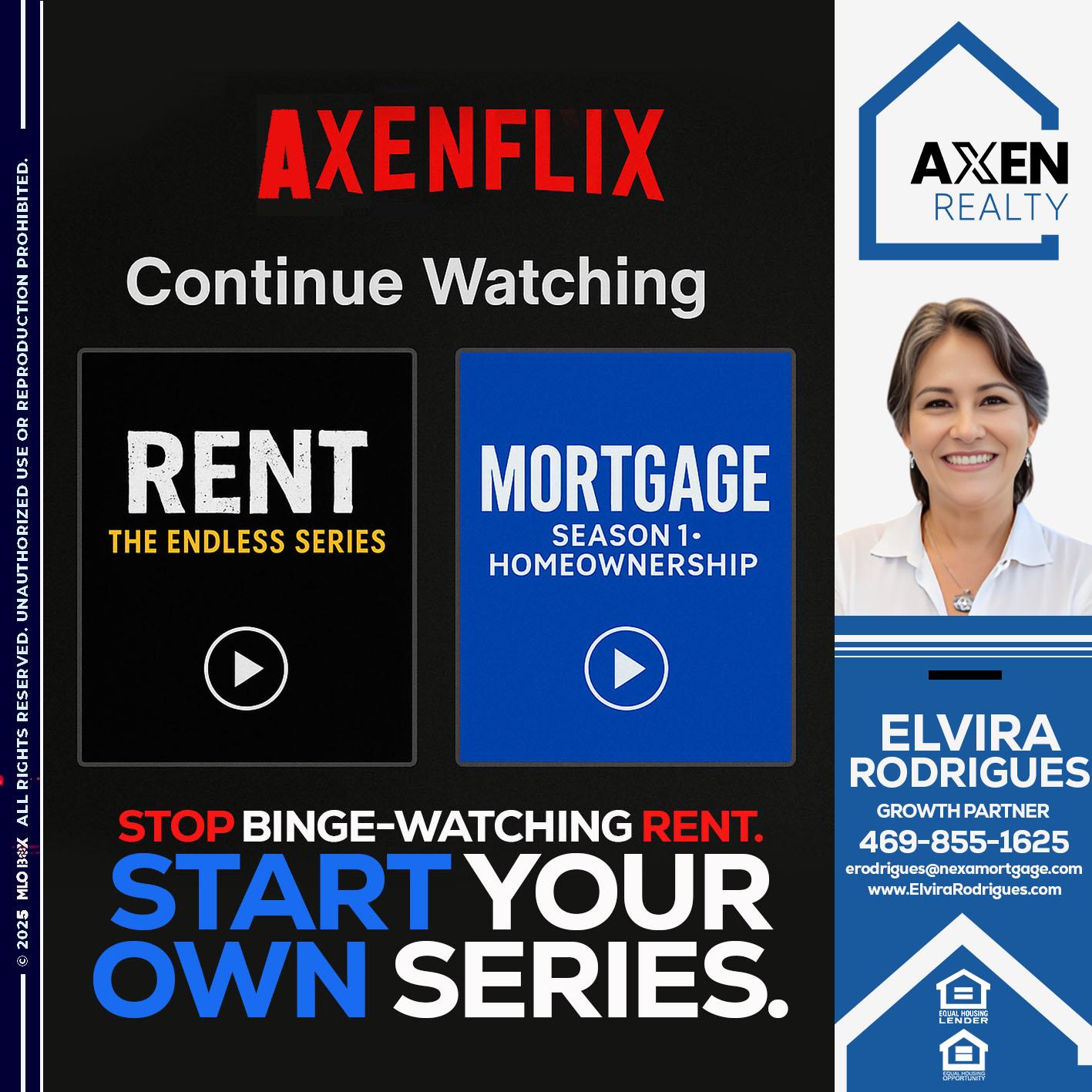 AXEN FLIX - Elvira Rodrigues -Mortgage Loan Officer