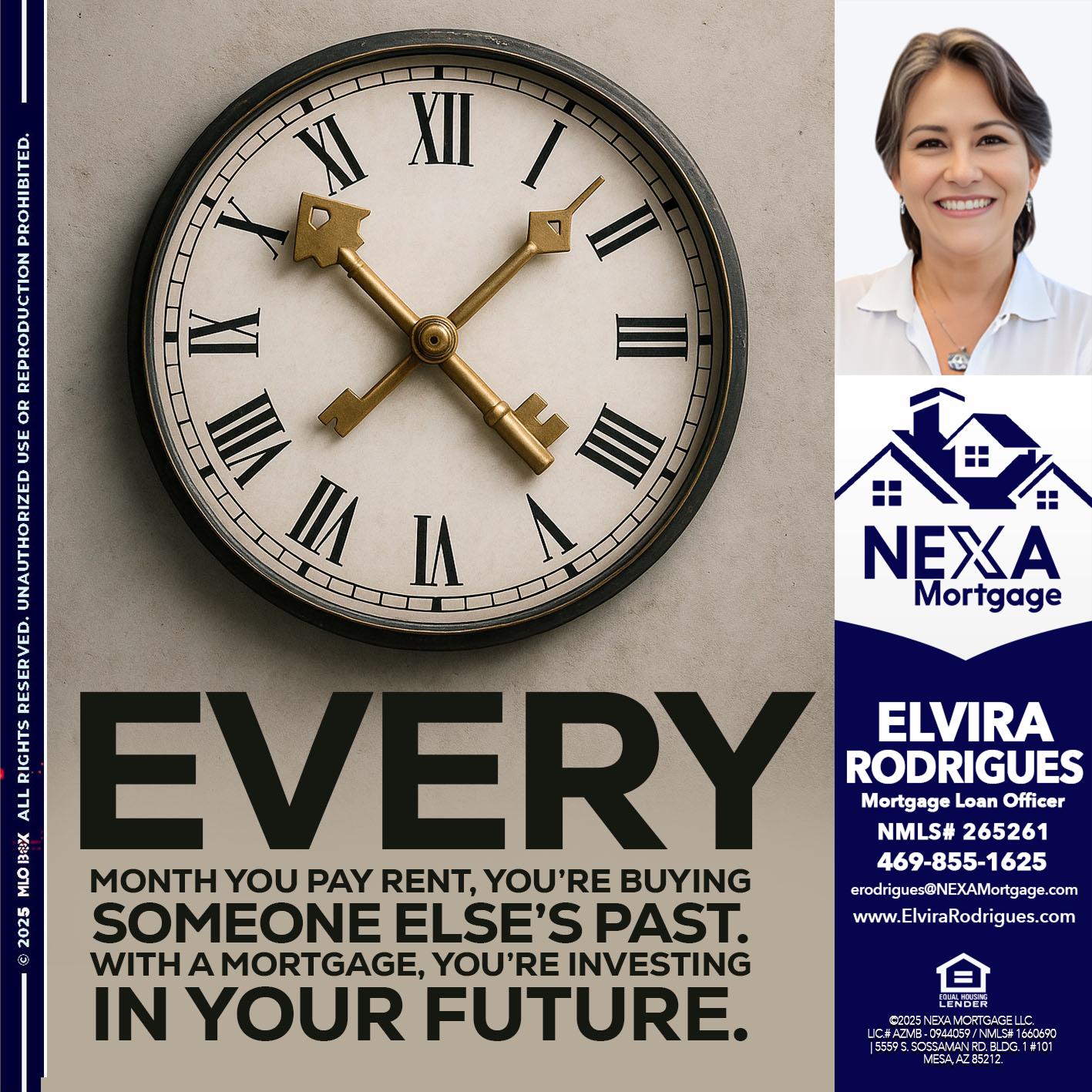 EVERY MONTH - Elvira Rodrigues -Mortgage Loan Officer
