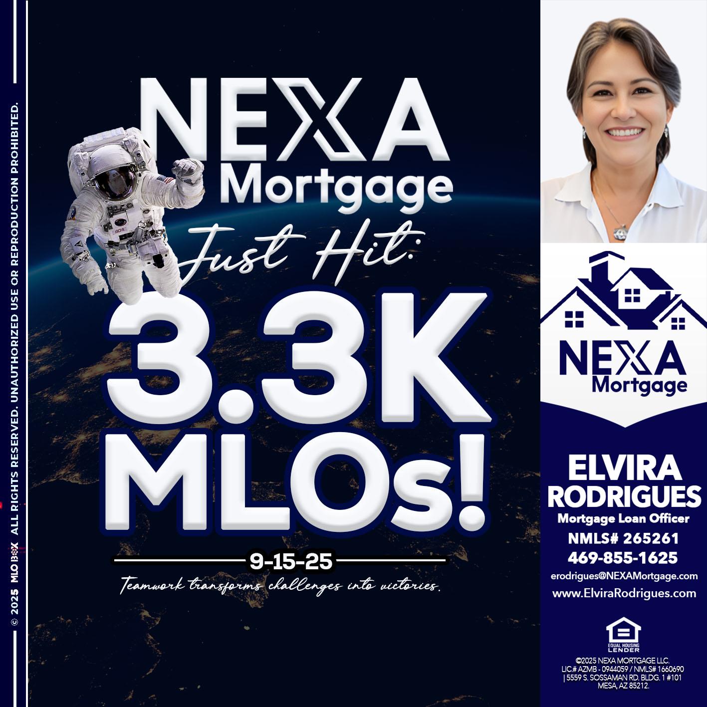 3.3K - Elvira Rodrigues -Mortgage Loan Officer