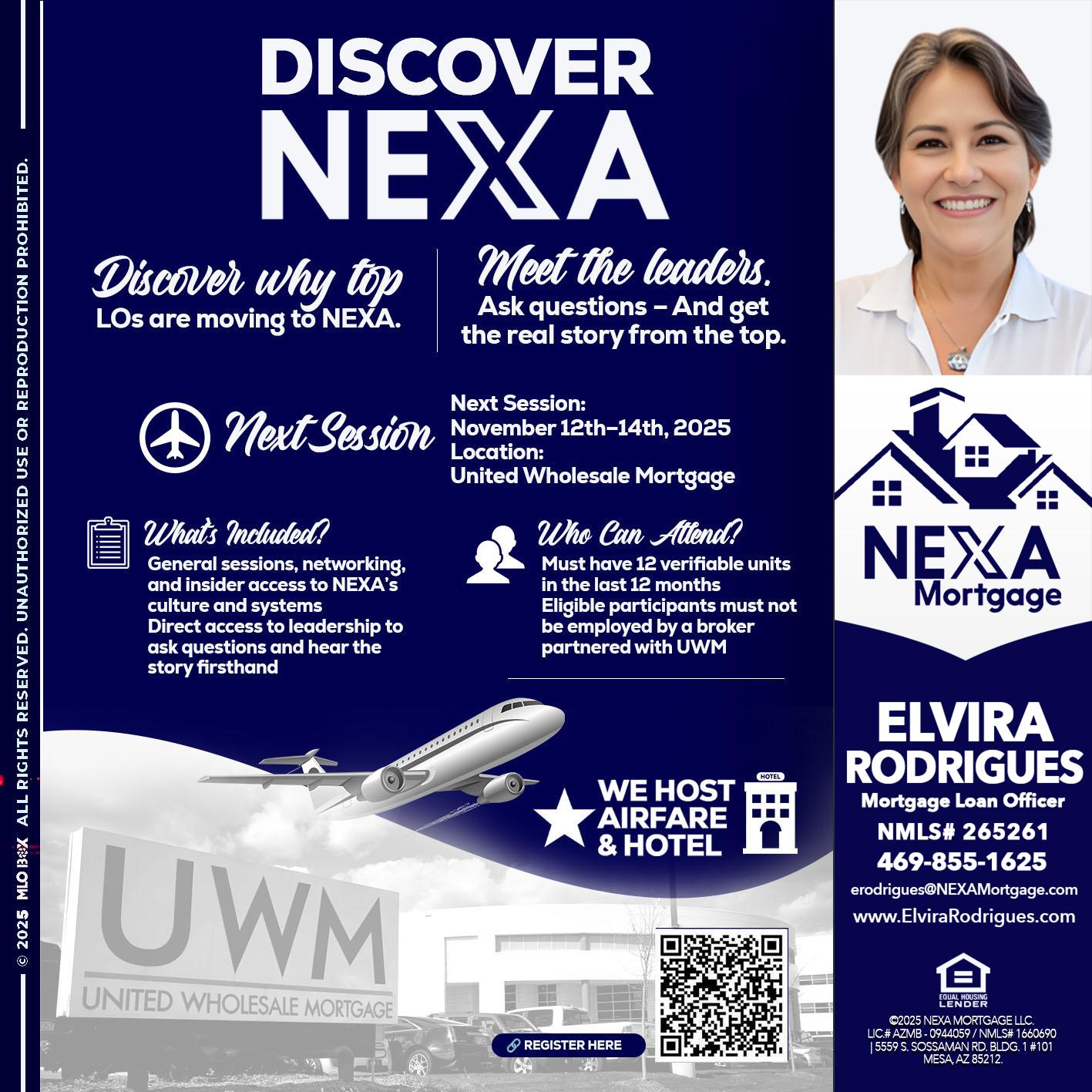 DISCOVER NEXA - Elvira Rodrigues -Mortgage Loan Officer