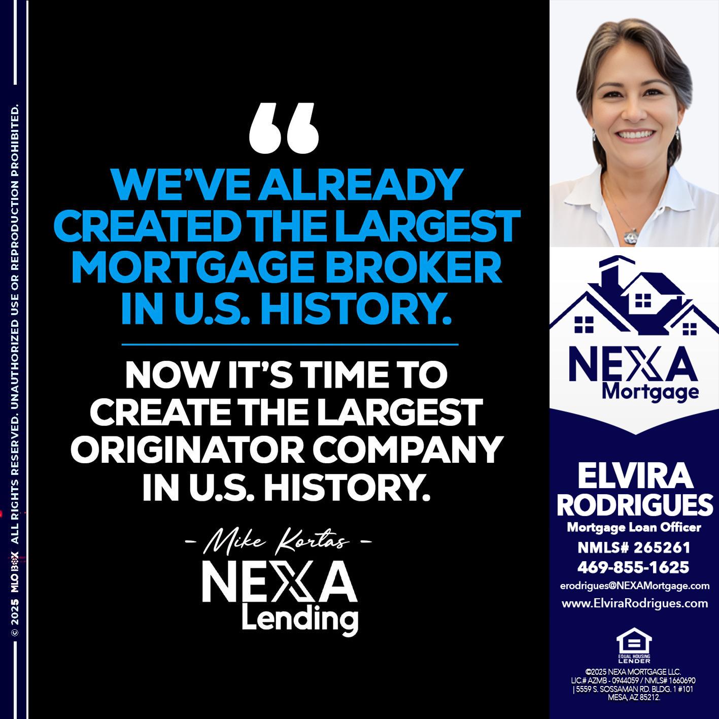 weve already - Elvira Rodrigues -Mortgage Loan Officer