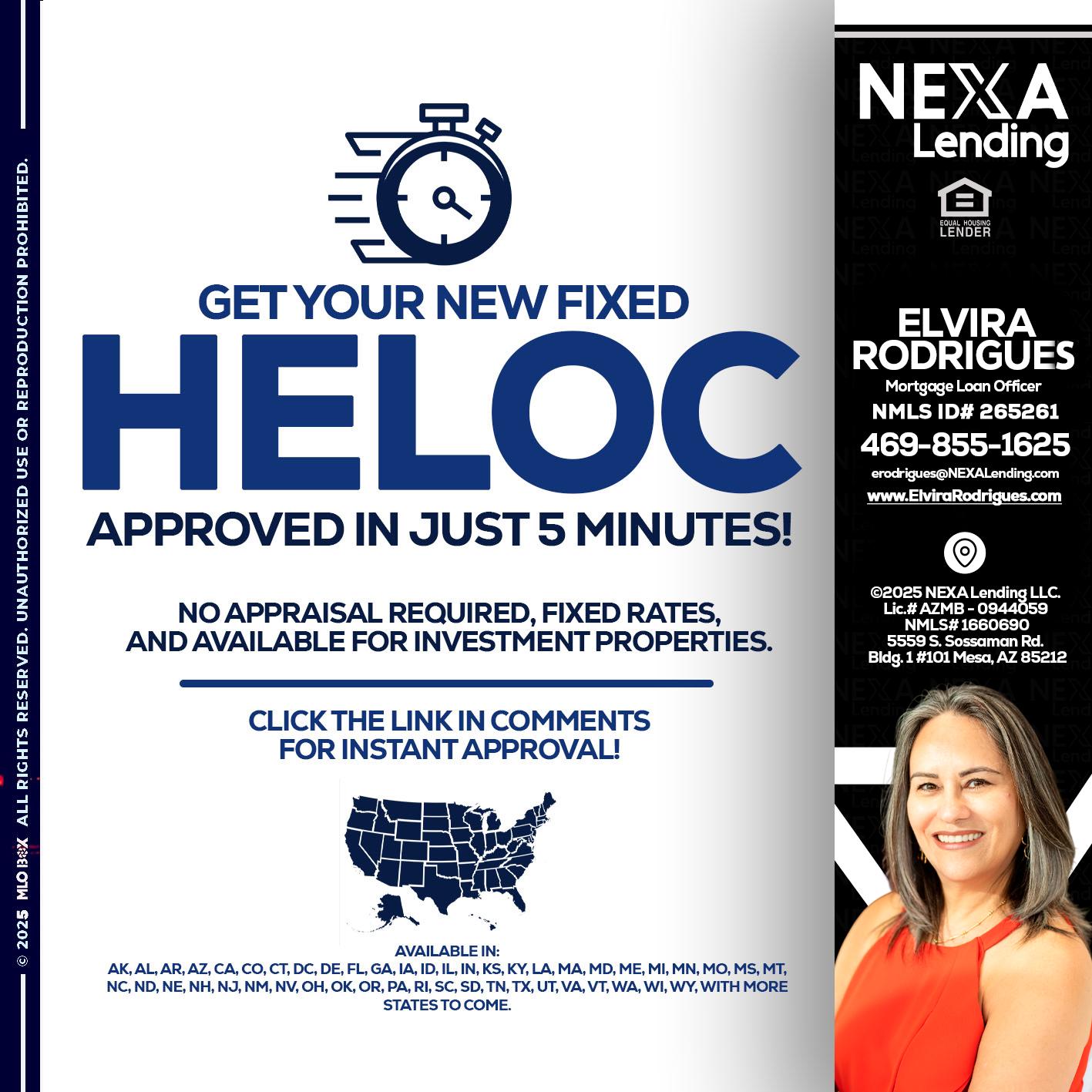 HELOC - Elvira Rodrigues -Mortgage Loan Officer