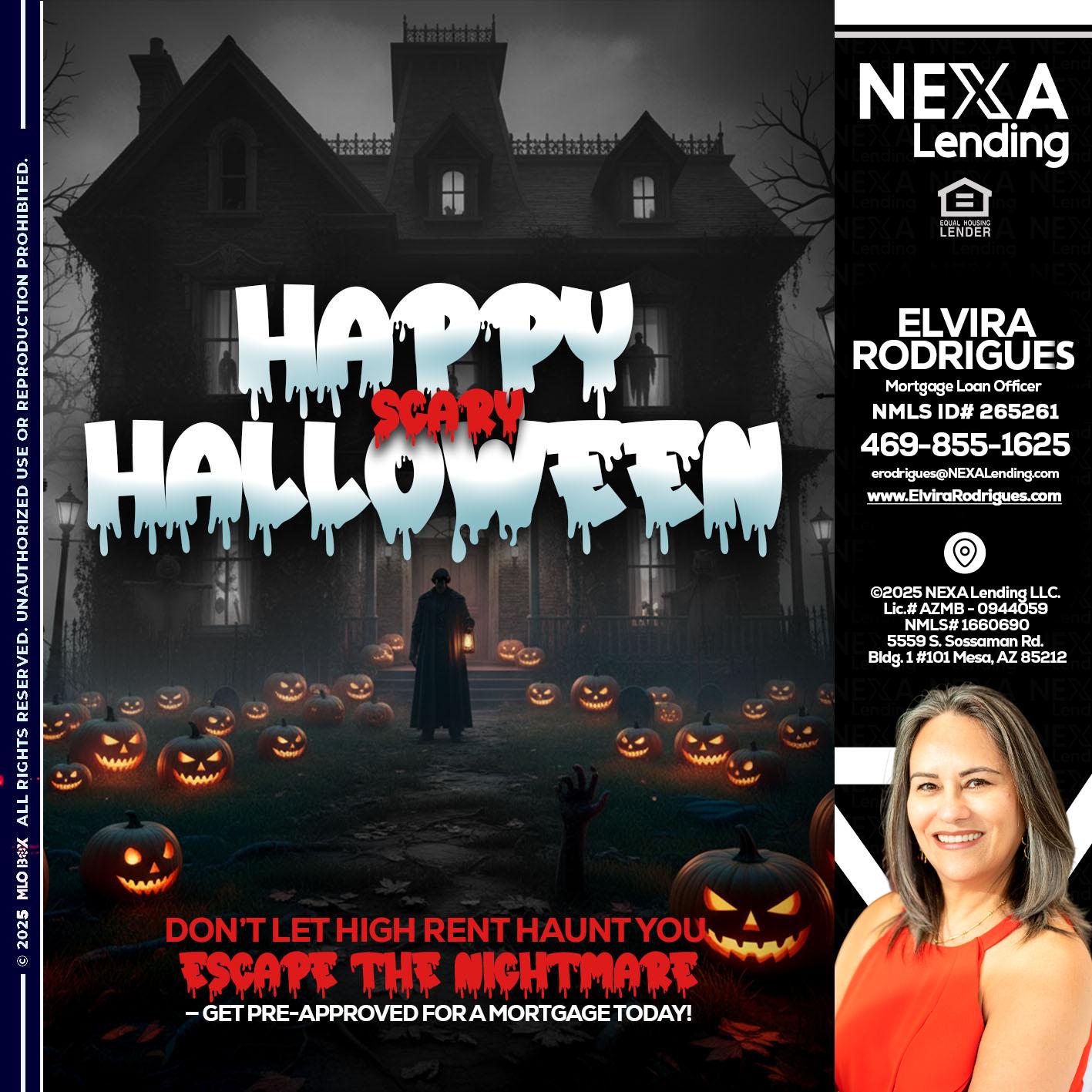 HAPPY HALLOWEEN - Elvira Rodrigues -Mortgage Loan Officer