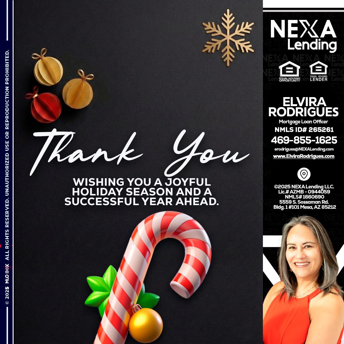 THANK YOU - Elvira Rodrigues -Mortgage Loan Officer