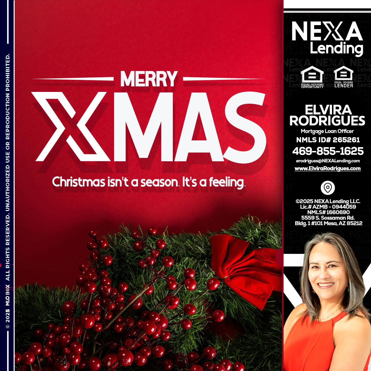 merry xmas - Elvira Rodrigues -Mortgage Loan Officer