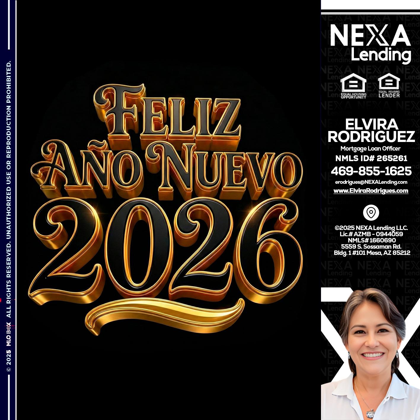 FELIZ año nuevo - Elvira Rodrigues -Mortgage Loan Officer