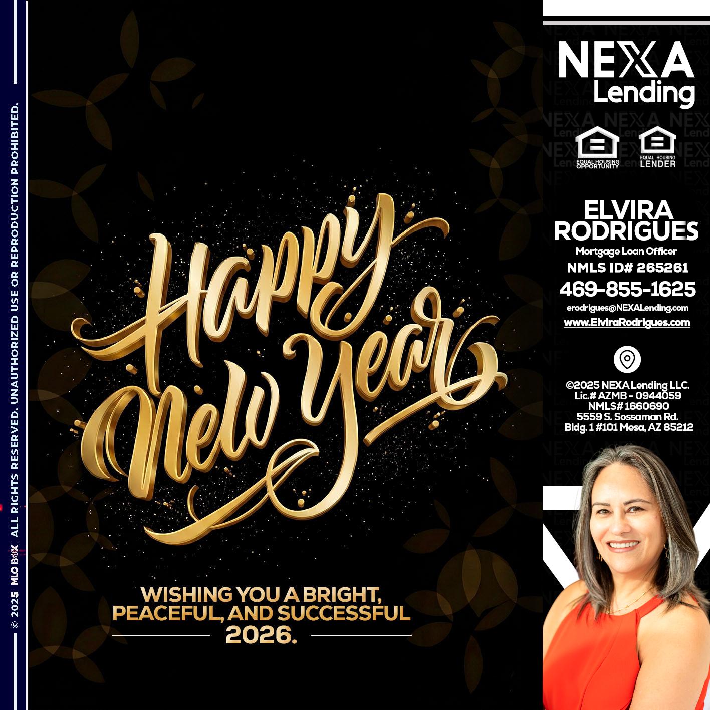 HAPPY NEW YEAR - Elvira Rodrigues -Mortgage Loan Officer