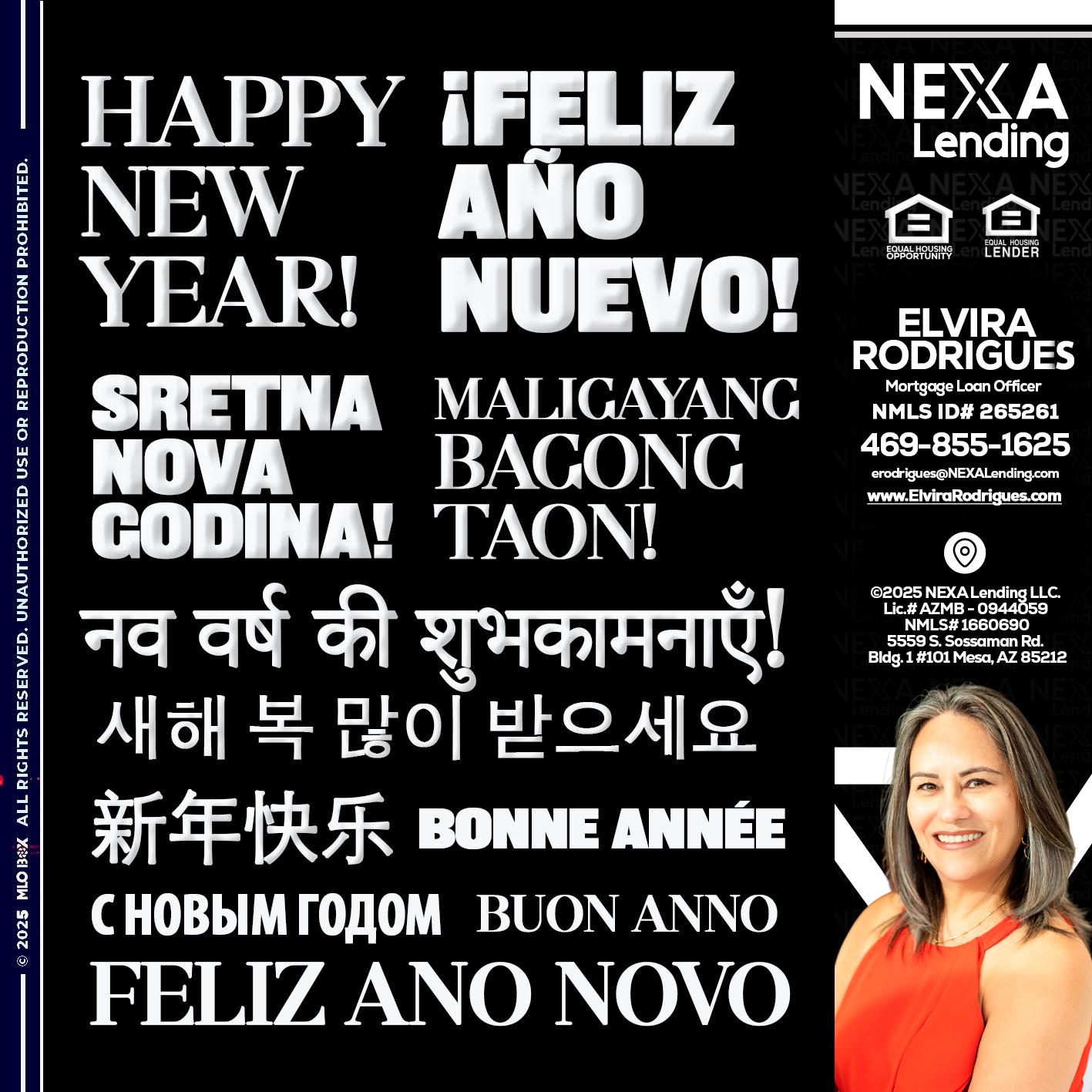 HAPPY NEW YEAR - Elvira Rodrigues -Mortgage Loan Officer