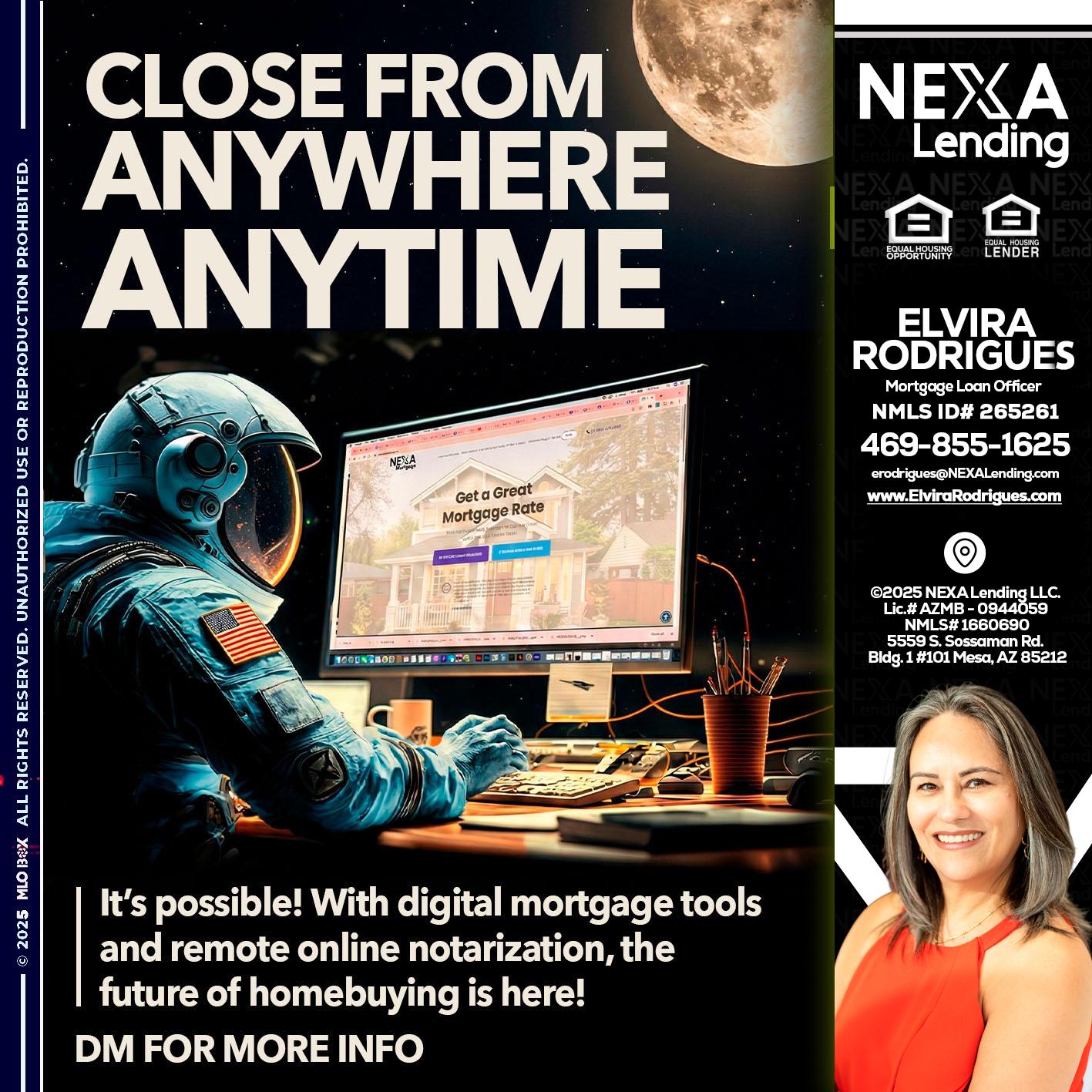 close from - Elvira Rodrigues -Mortgage Loan Officer