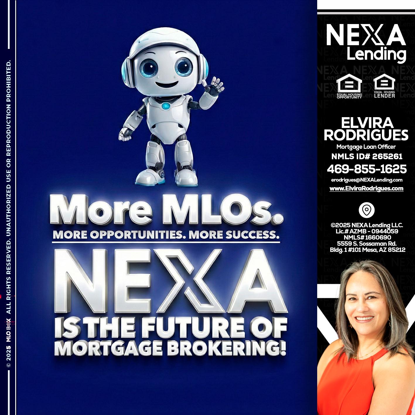 MORE MLOs - Elvira Rodrigues -Mortgage Loan Officer