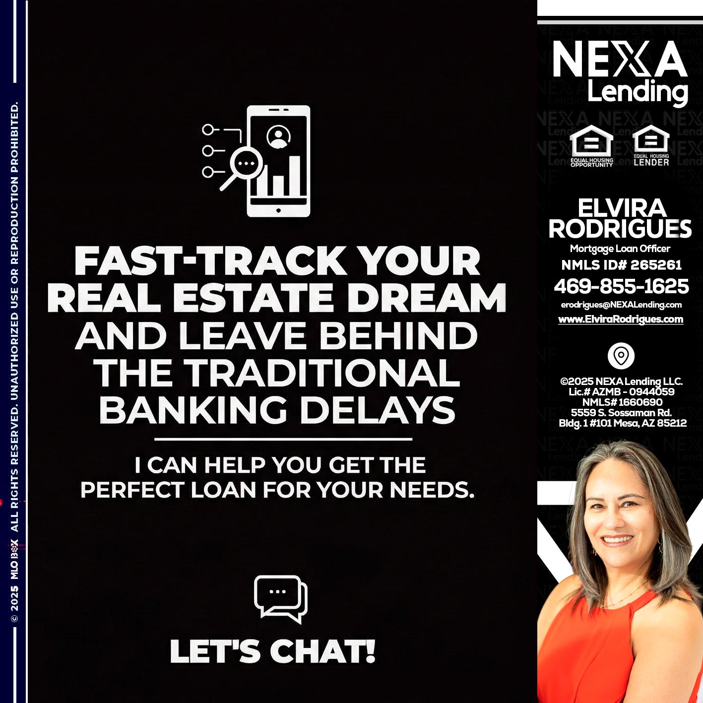 FAST TRACK - Elvira Rodrigues -Mortgage Loan Officer