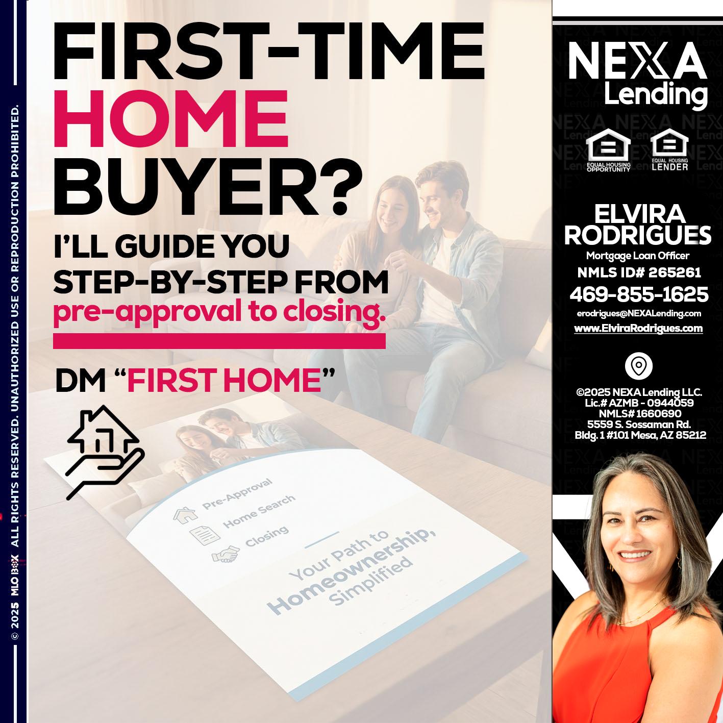 first time home buyer - Elvira Rodrigues -Mortgage Loan Officer