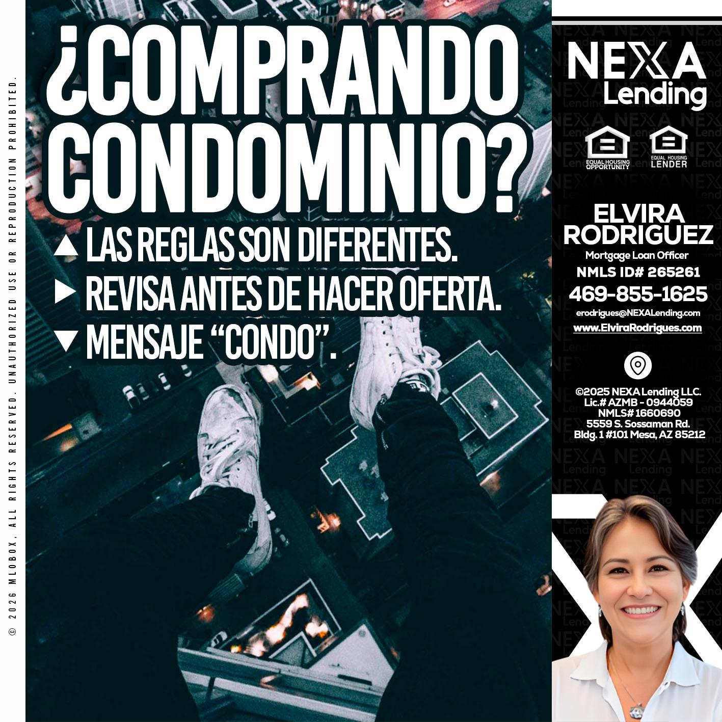 COMPRANDO CONDOMINIO? - Elvira Rodrigues -Mortgage Loan Officer