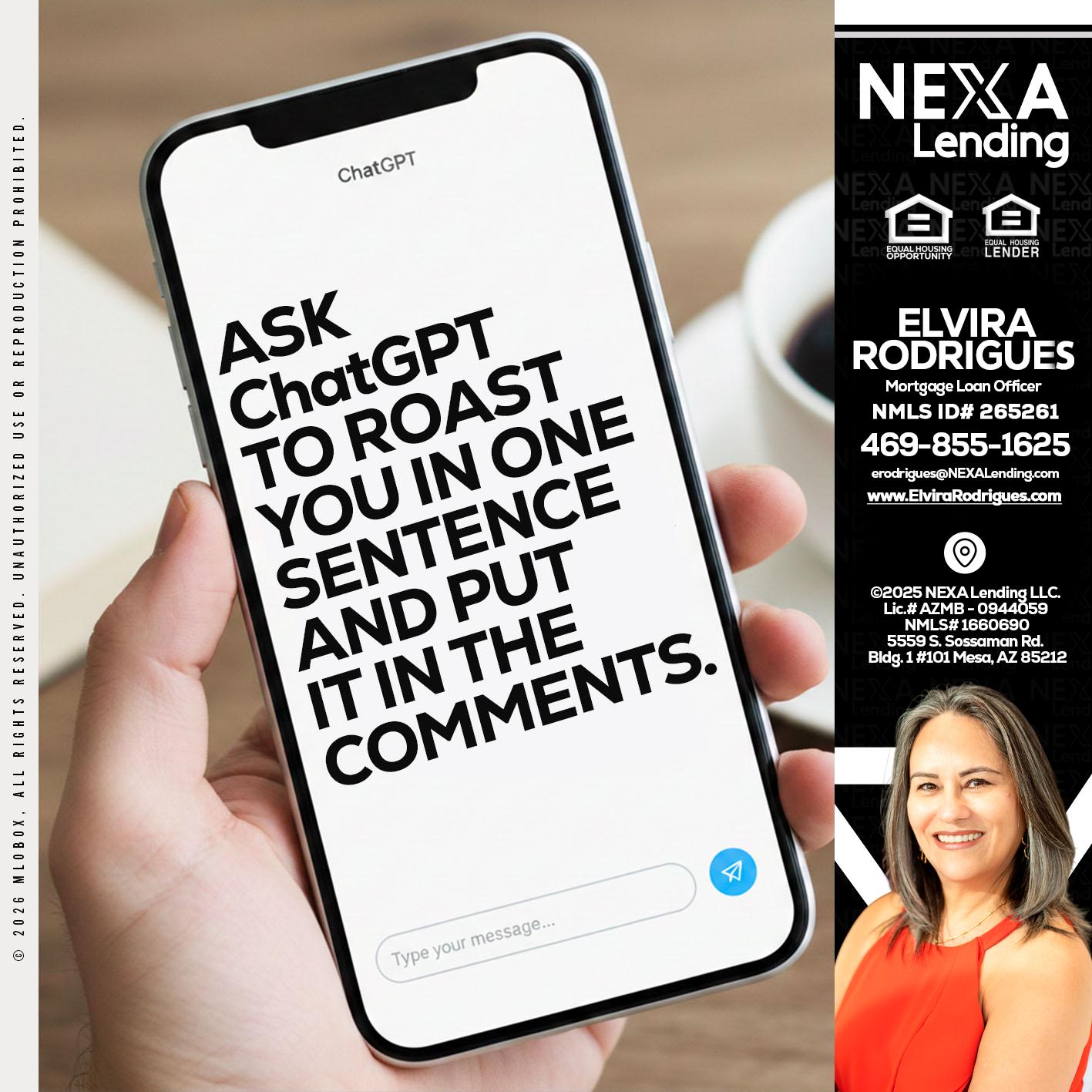 ask chatgpt - Elvira Rodrigues -Mortgage Loan Officer