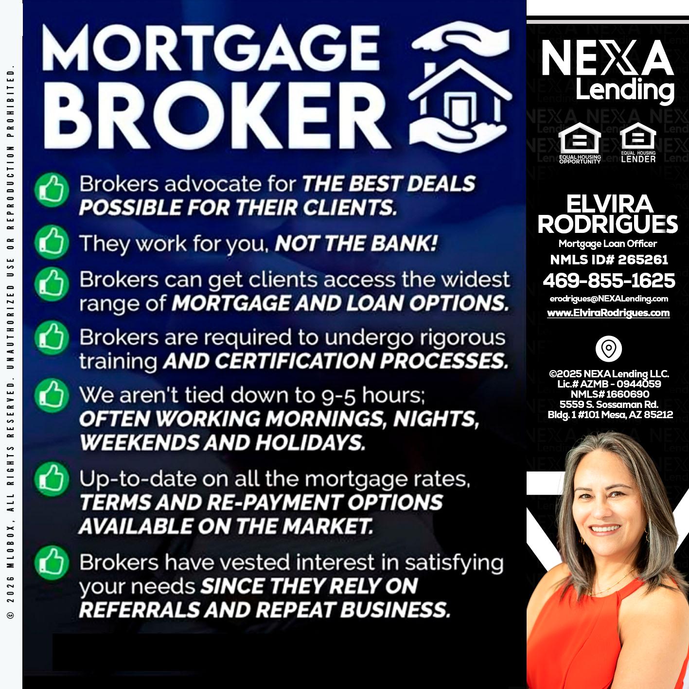 MORTGAGE BROKER - Elvira Rodrigues -Mortgage Loan Officer