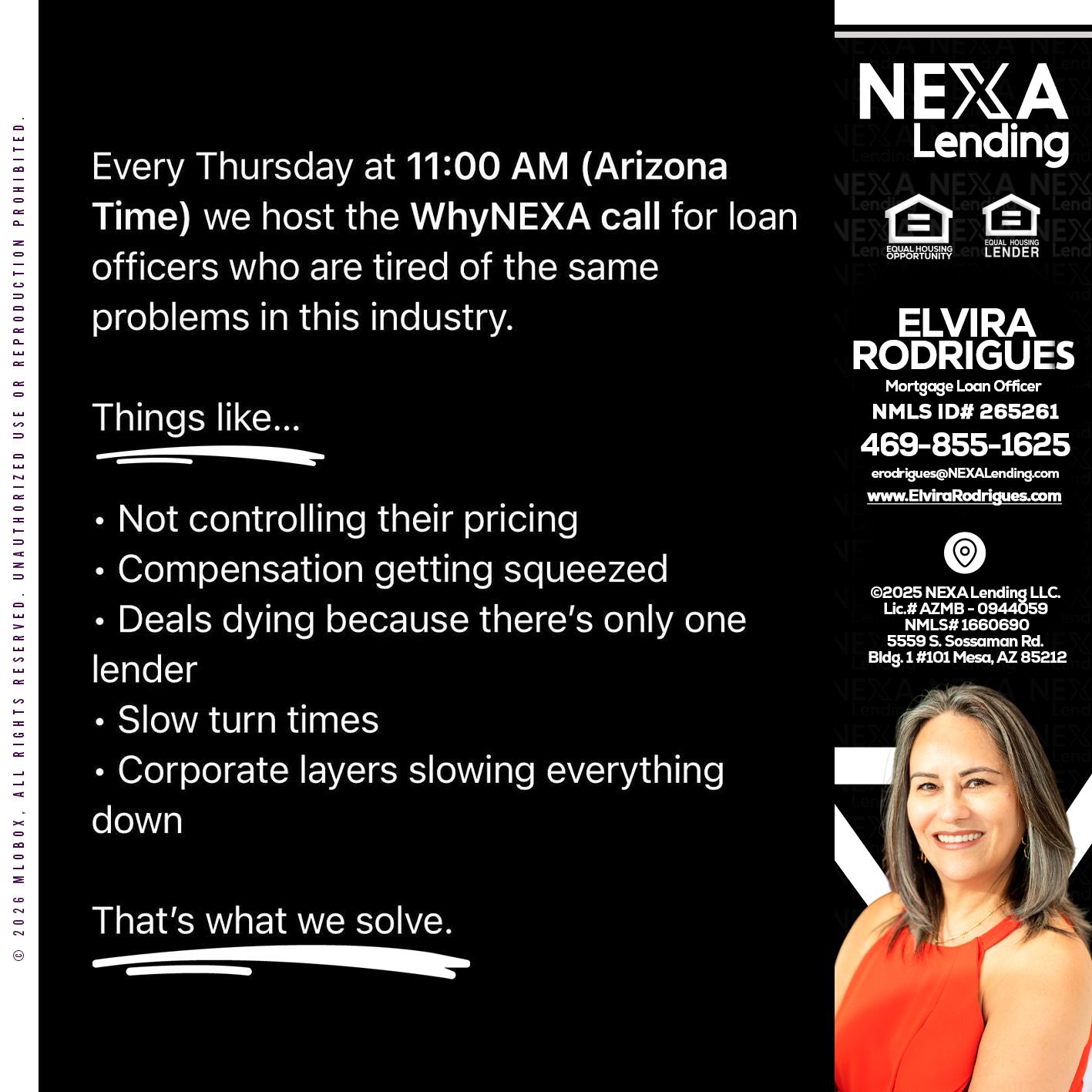 WHY NEXA - Elvira Rodrigues -Mortgage Loan Officer
