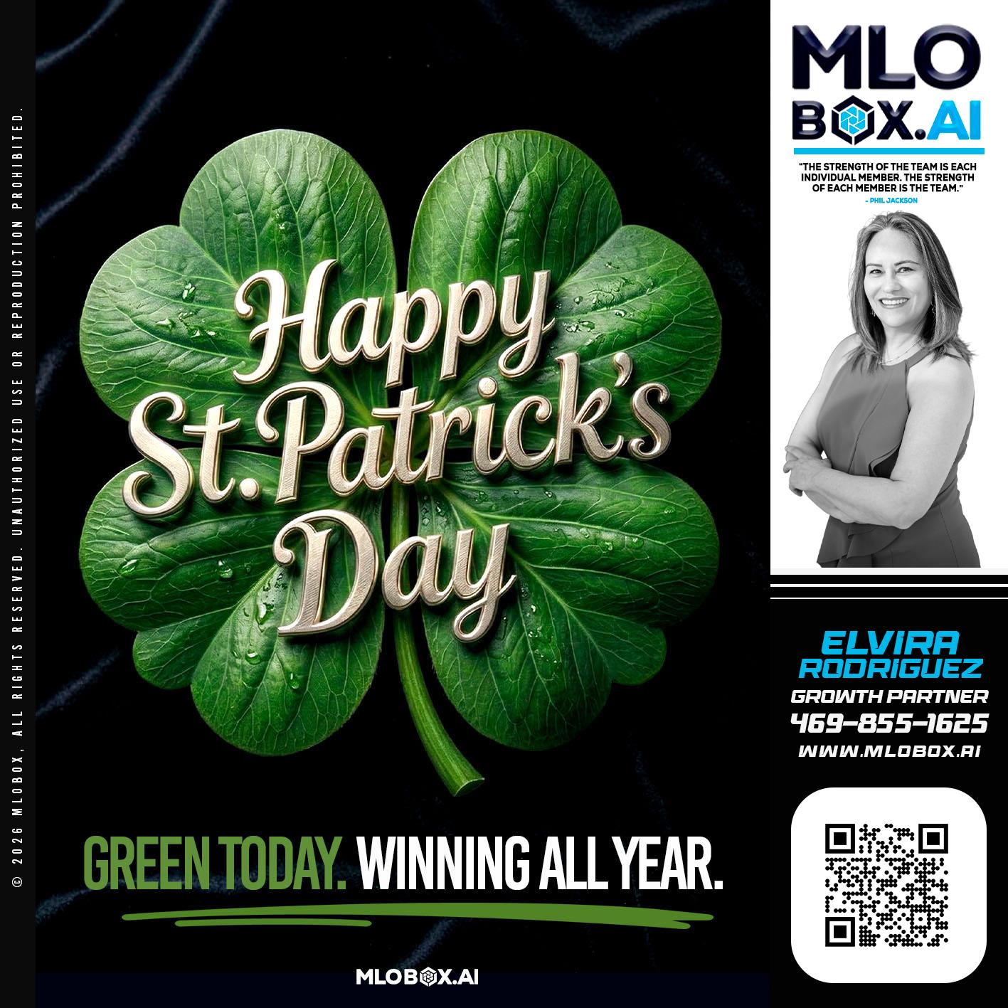 happy st Patricks day - Elvira Rodrigues -Mortgage Loan Officer