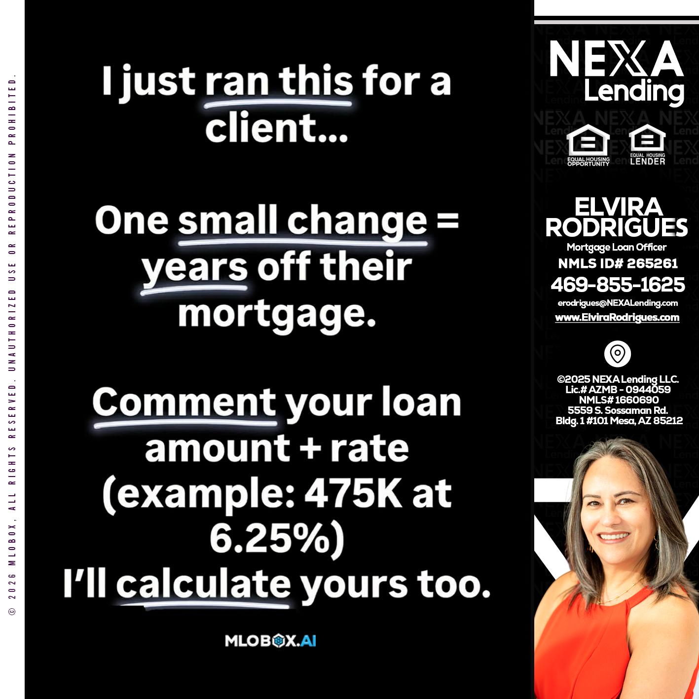 I JUST RAN - Elvira Rodrigues -Mortgage Loan Officer