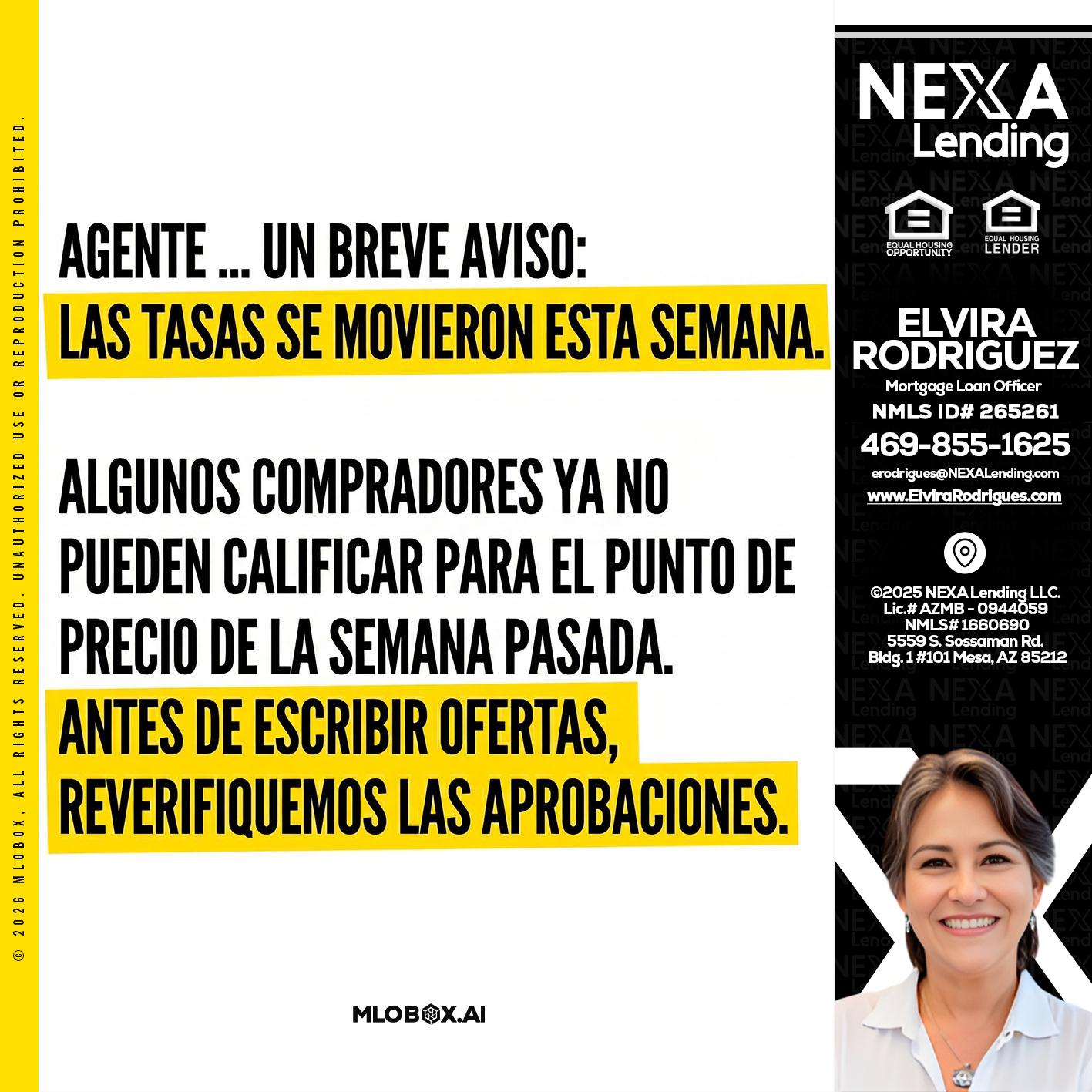 Agente - Elvira Rodrigues -Mortgage Loan Officer