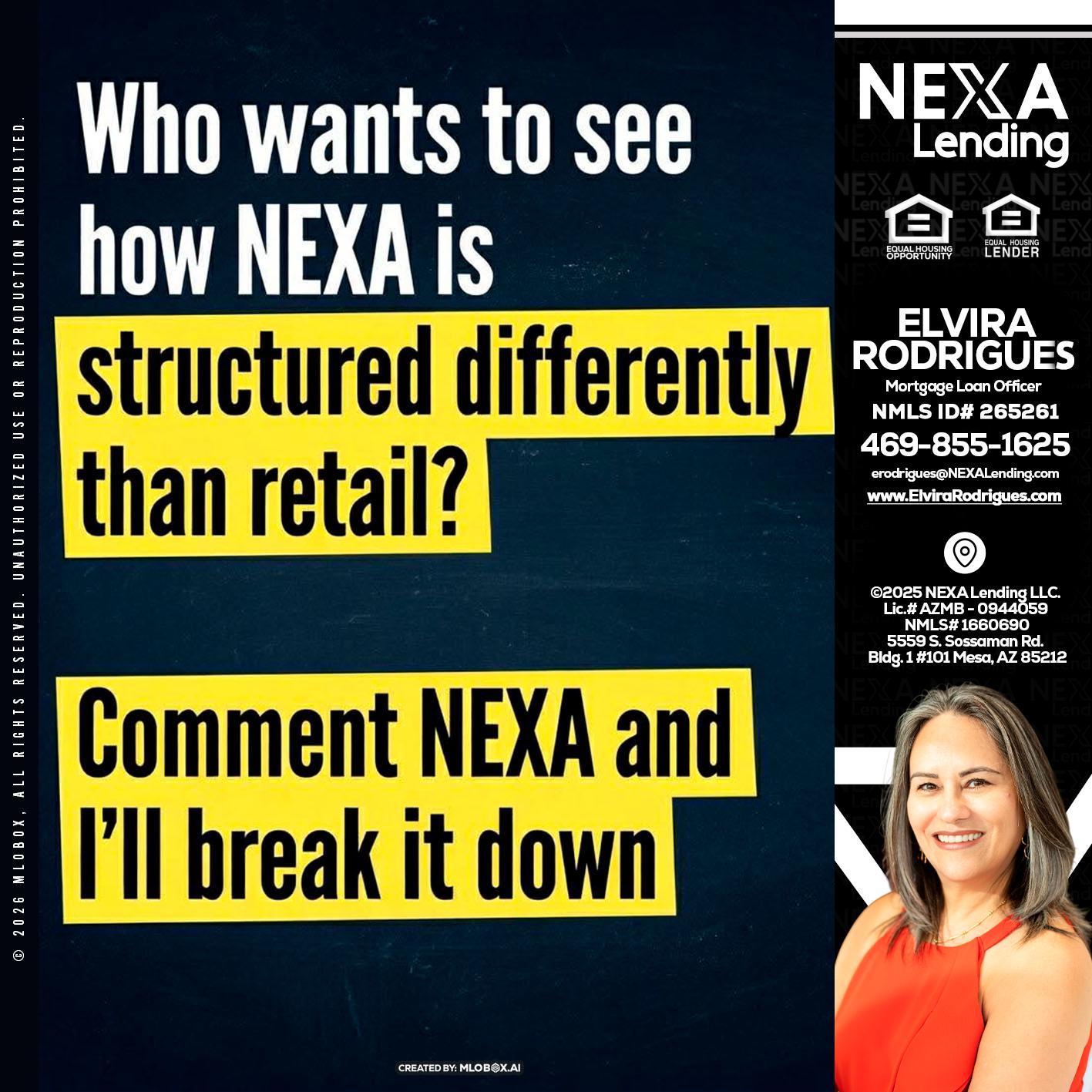 who want to see - Elvira Rodrigues -Mortgage Loan Officer