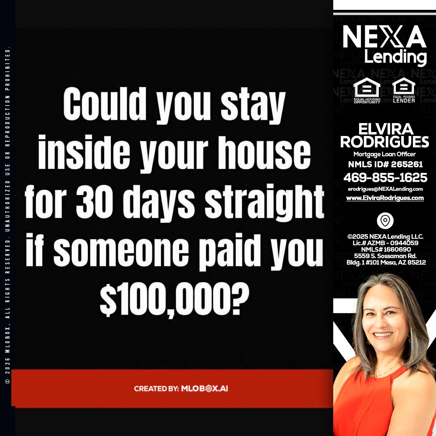 COULD YOU STAY - Elvira Rodrigues -Mortgage Loan Officer