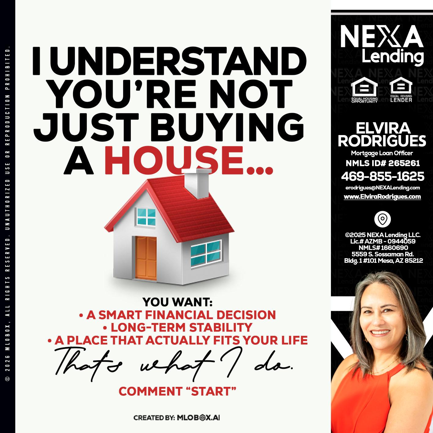 I UNDERSTAND - Elvira Rodrigues -Mortgage Loan Officer