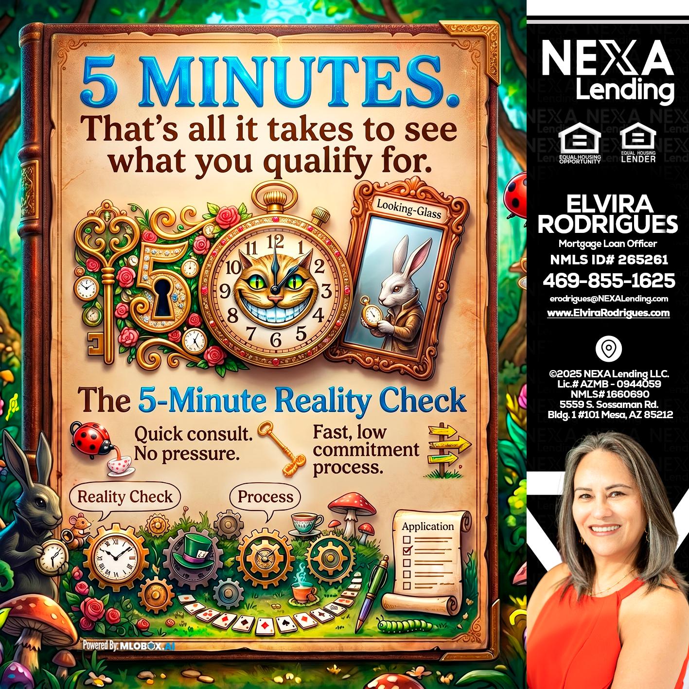 Reality Check! - Elvira Rodrigues -Mortgage Loan Officer