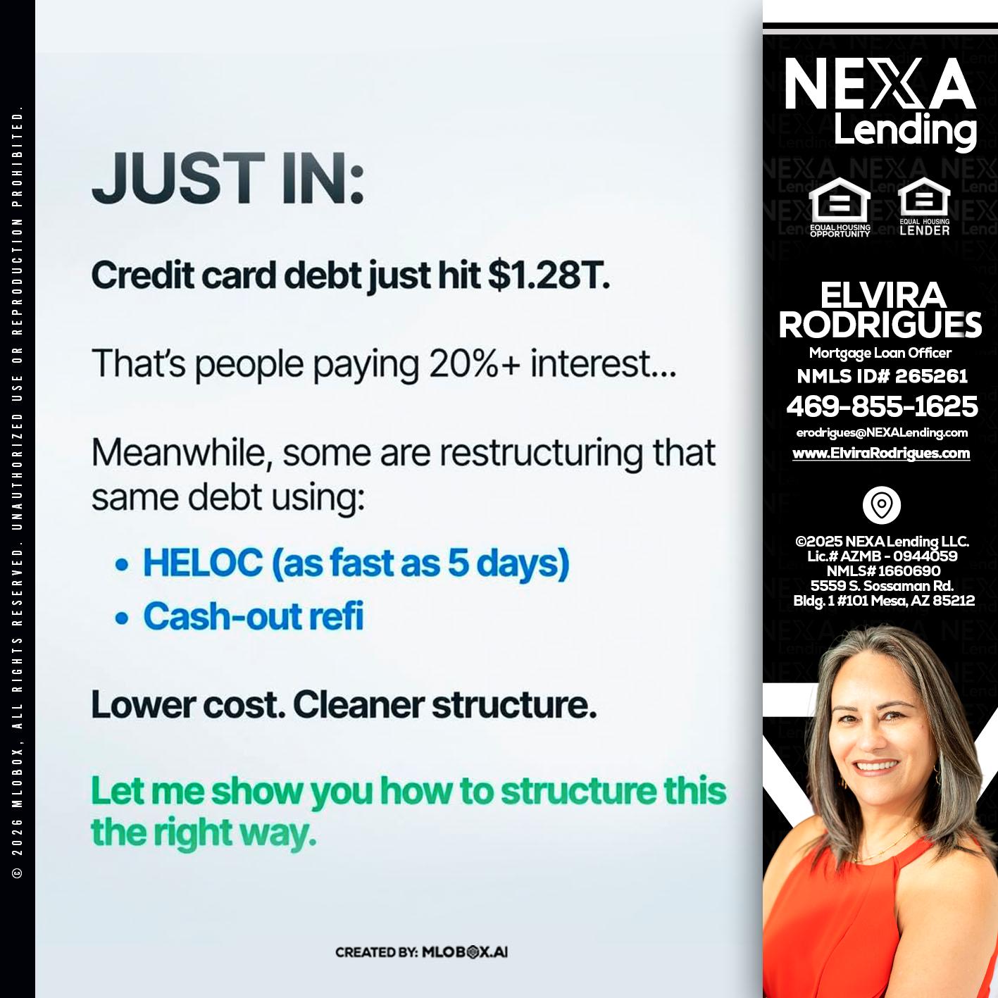 JUST IN - Elvira Rodrigues -Mortgage Loan Officer
