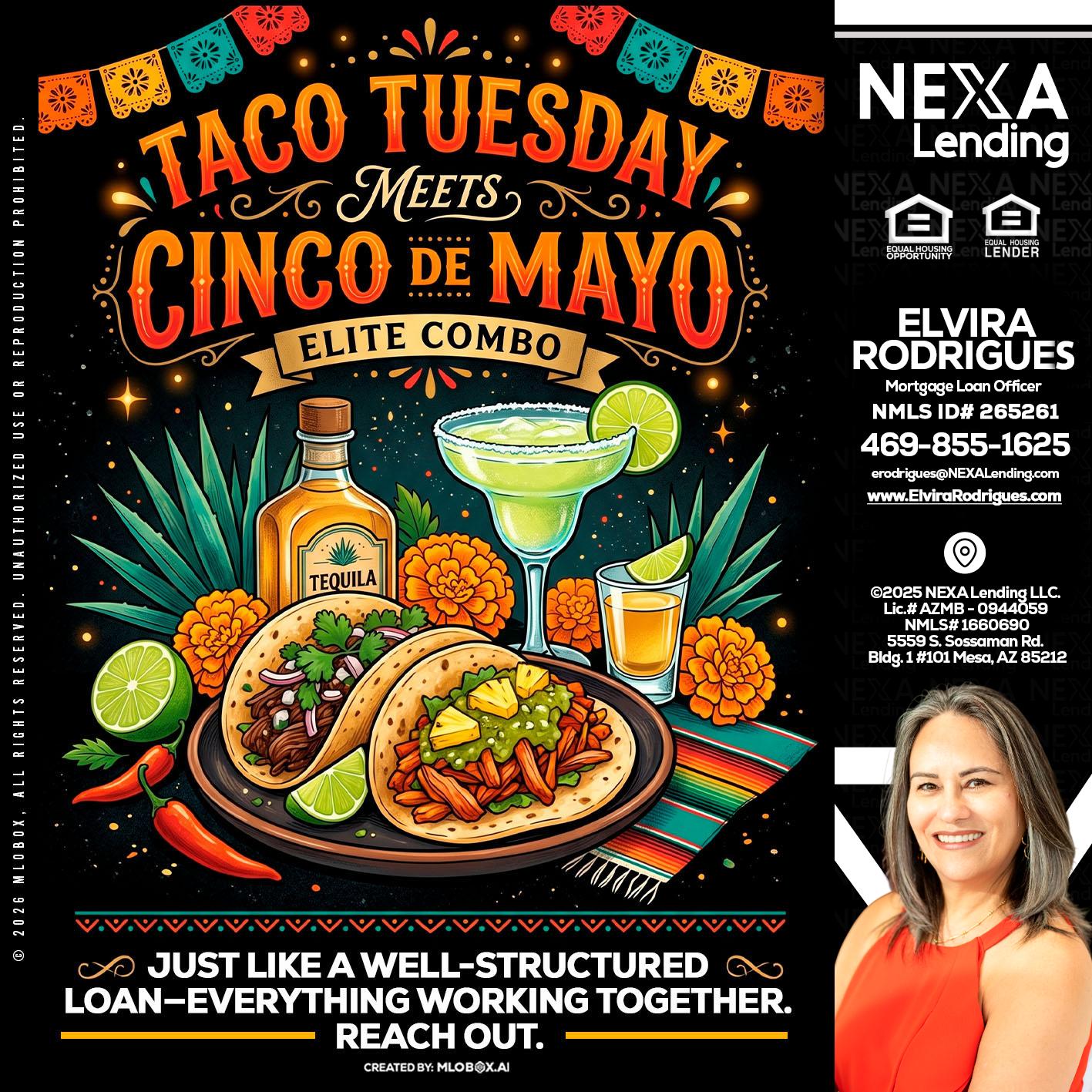 TACO TUESDAY - Elvira Rodrigues -Mortgage Loan Officer