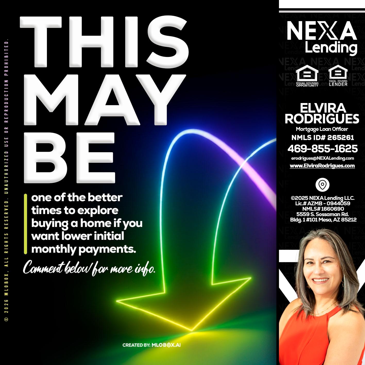 THIS MAY BE - Elvira Rodrigues -Mortgage Loan Officer