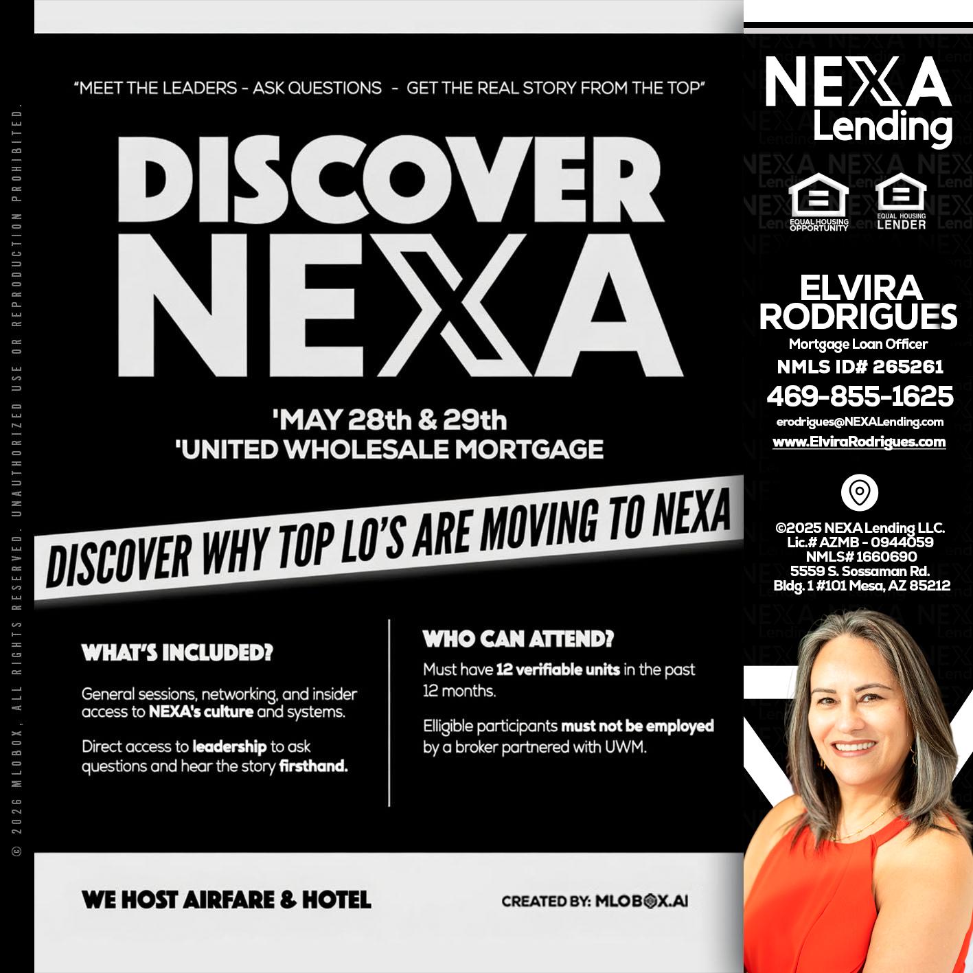 DISCOVER NEXA - Elvira Rodrigues -Mortgage Loan Officer