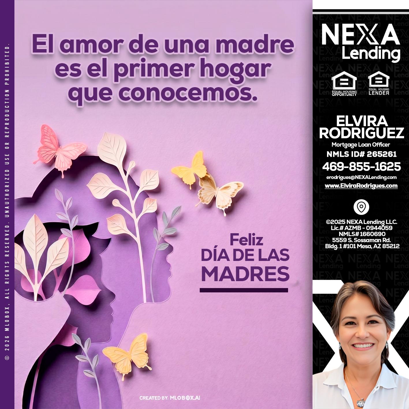 el amor de una madre - Elvira Rodrigues -Mortgage Loan Officer