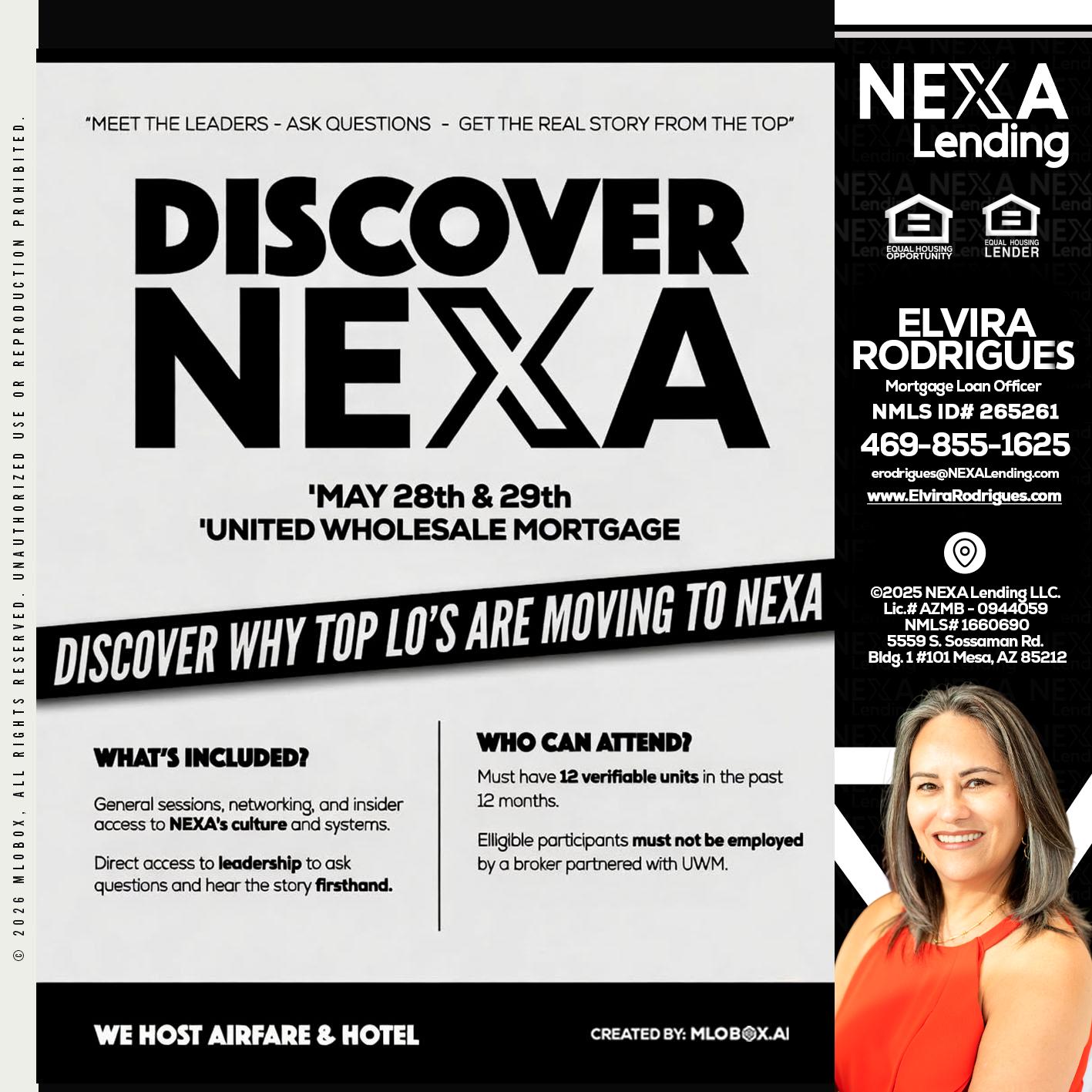 DISCOVER NEXA - Elvira Rodrigues -Mortgage Loan Officer