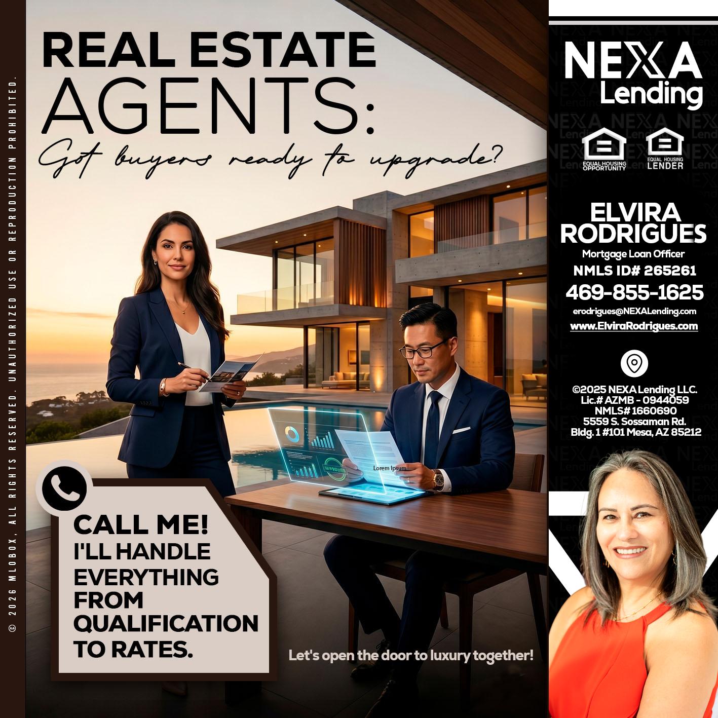 REAL ESTATE AGENTS - Elvira Rodrigues -Mortgage Loan Officer