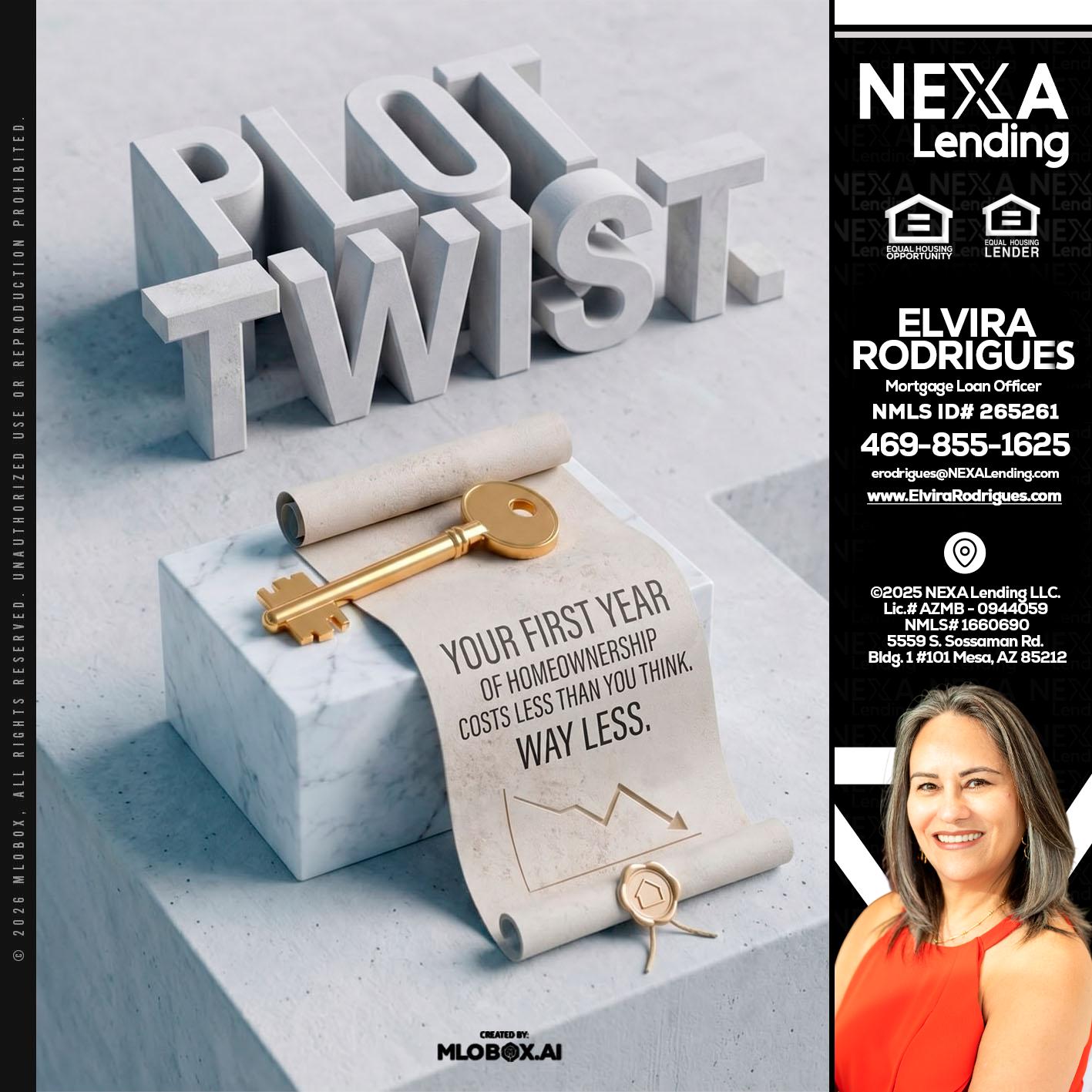PLOT TWIST - Elvira Rodrigues -Mortgage Loan Officer