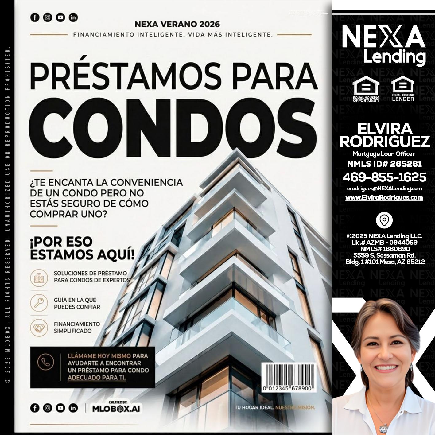PRESTAMOS PARA CONDOS - Elvira Rodrigues -Mortgage Loan Officer