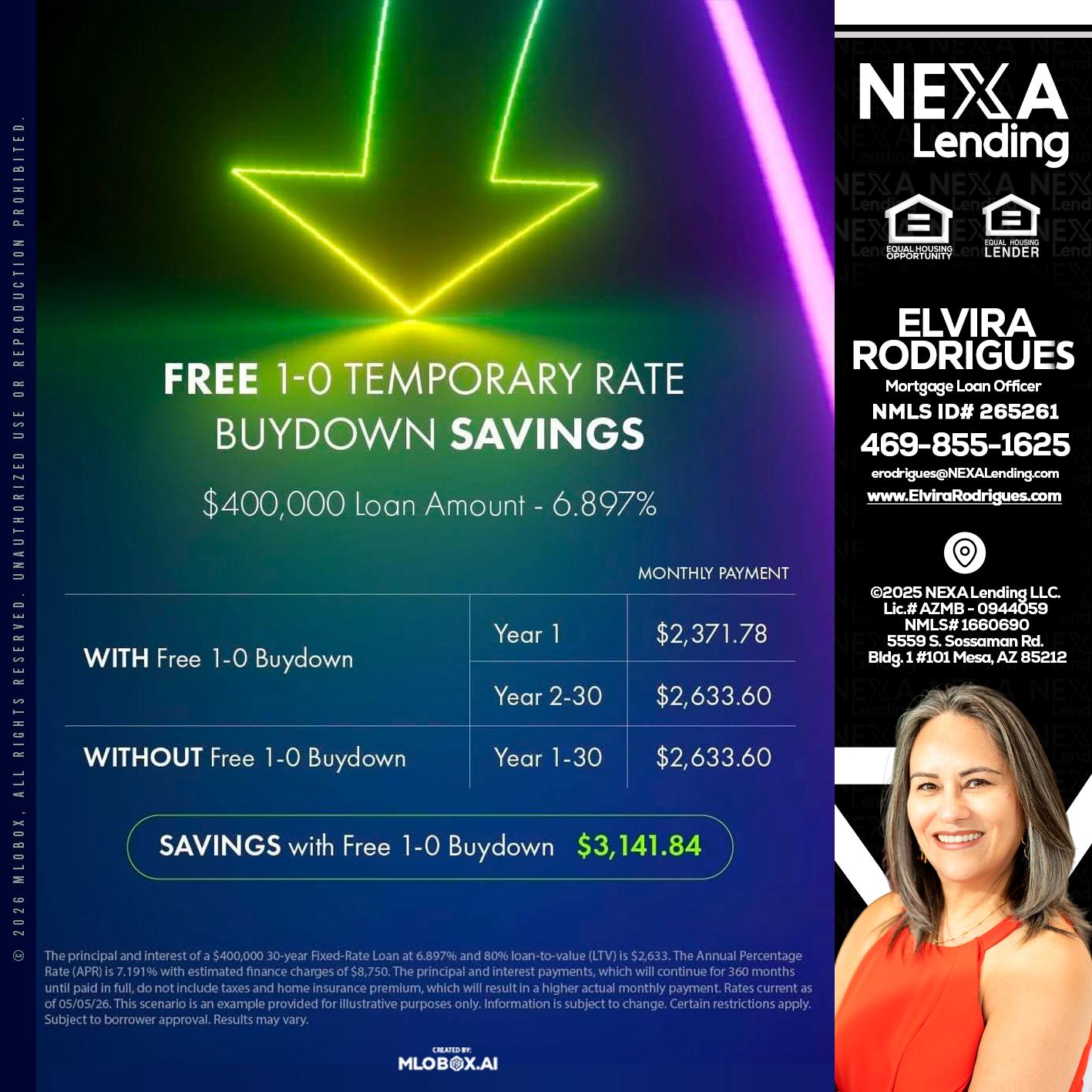 BUYDOWN - Elvira Rodrigues -Mortgage Loan Officer