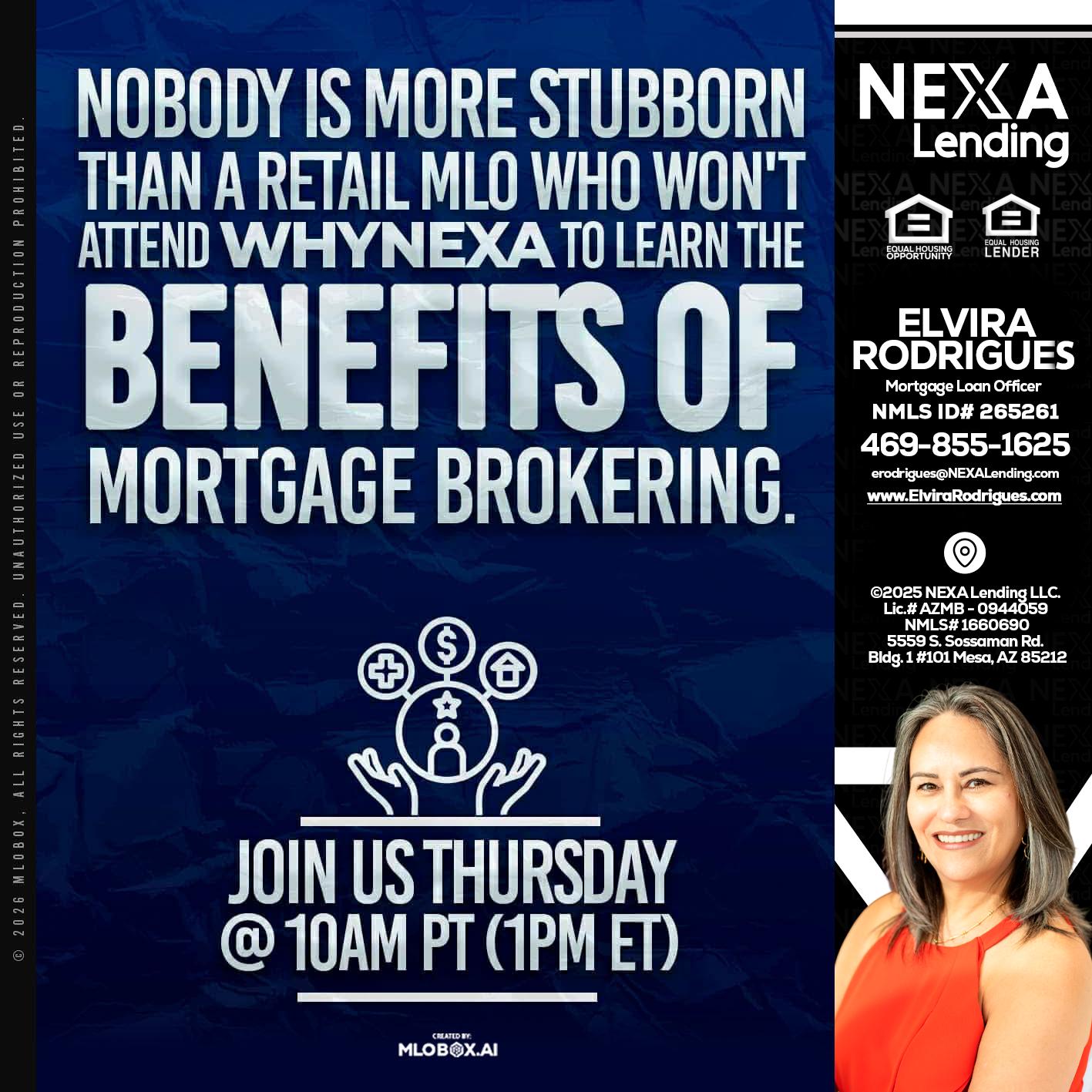 NOBODY IS MORE - Elvira Rodrigues -Mortgage Loan Officer