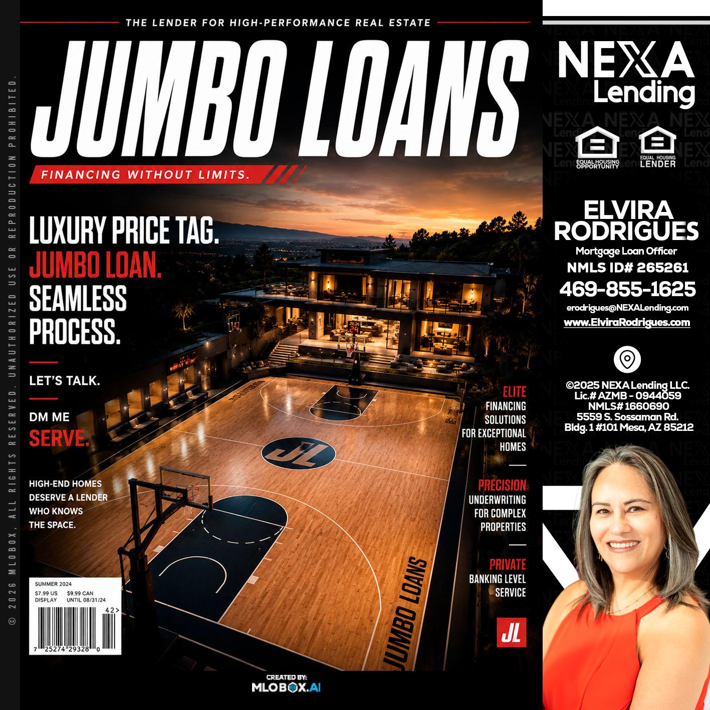 JUMBO LOANS - Elvira Rodrigues -Mortgage Loan Officer