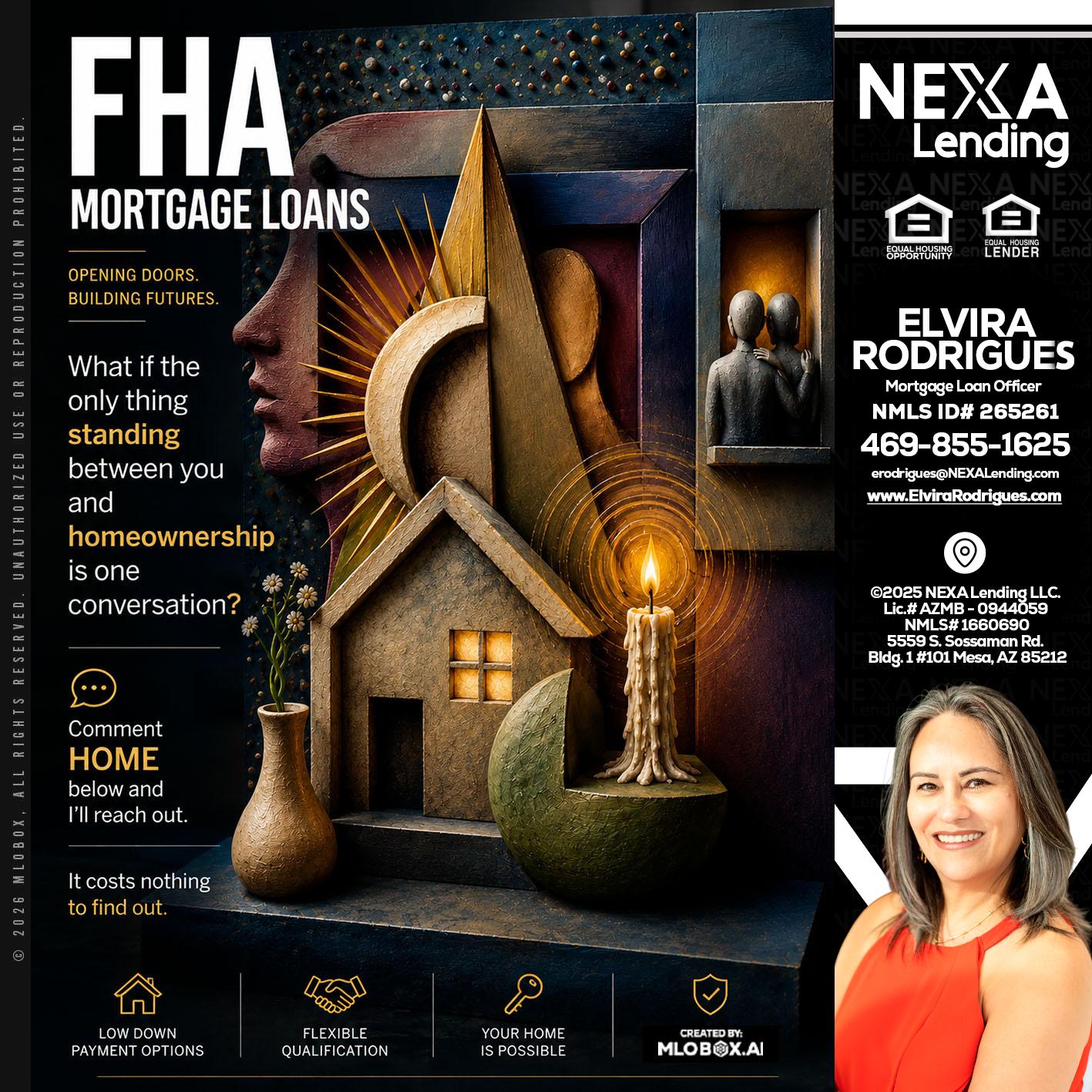 FHA - Elvira Rodrigues -Mortgage Loan Officer