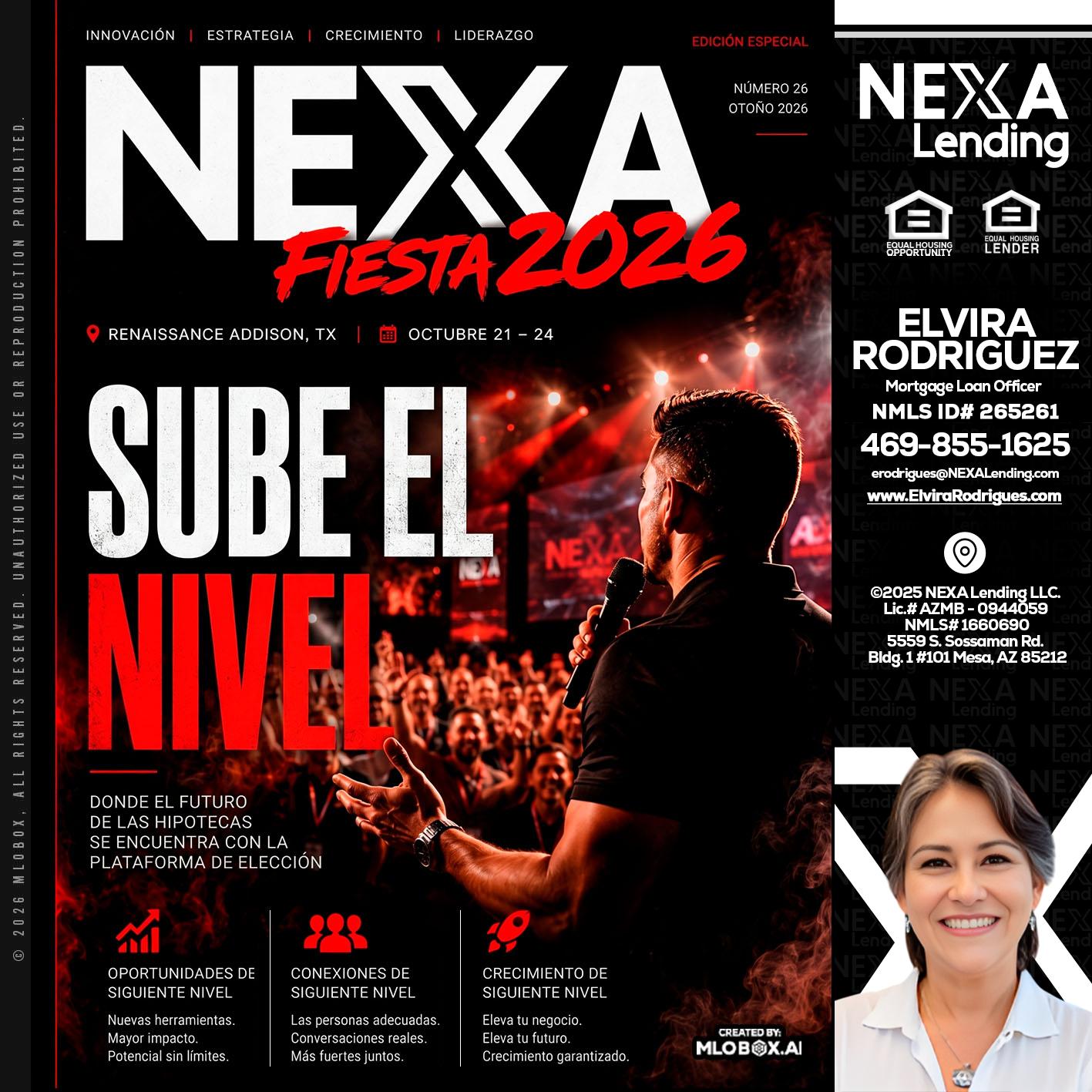 NEXA fiesta 2026 - Elvira Rodrigues -Mortgage Loan Officer