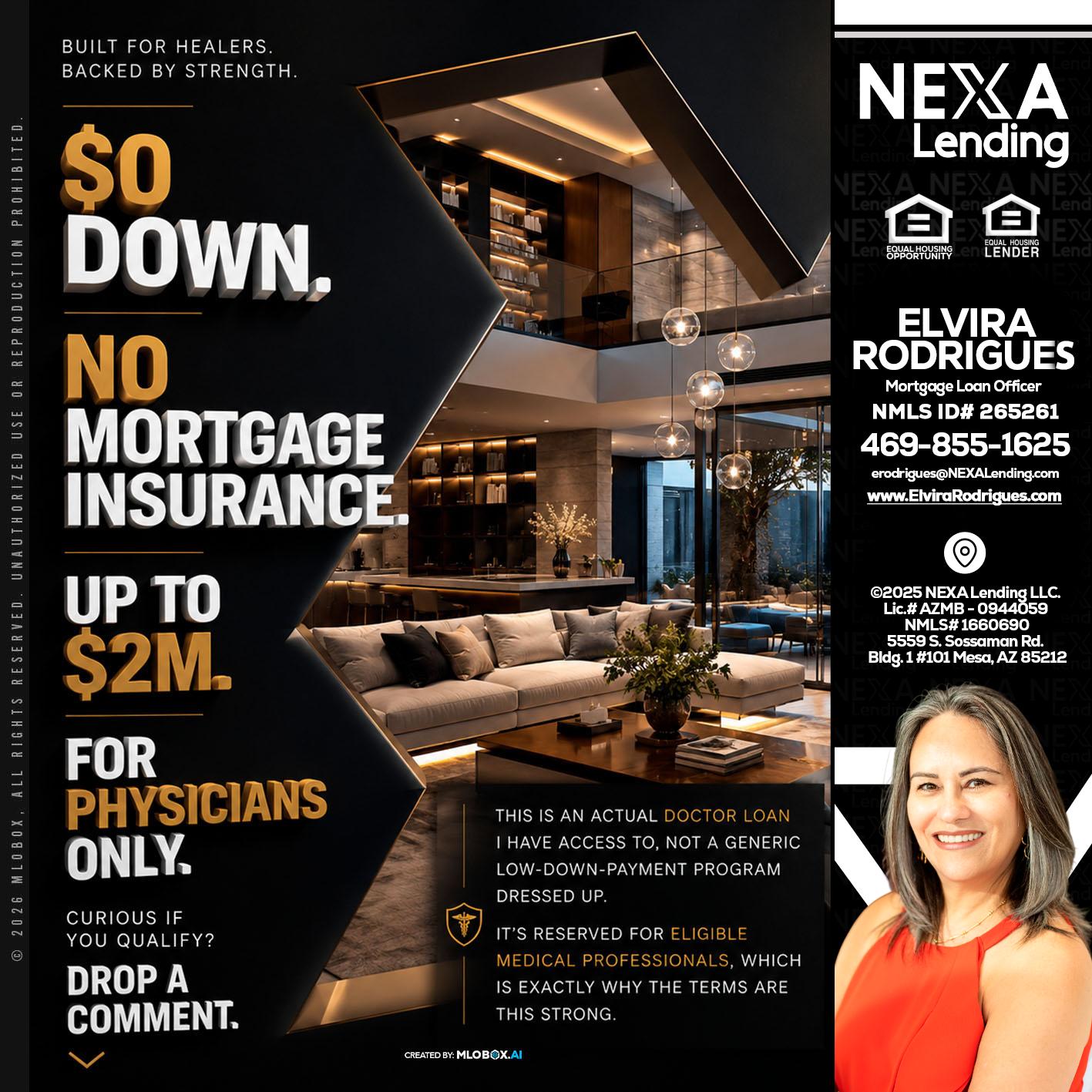 $0 DOWN - Elvira Rodrigues -Mortgage Loan Officer